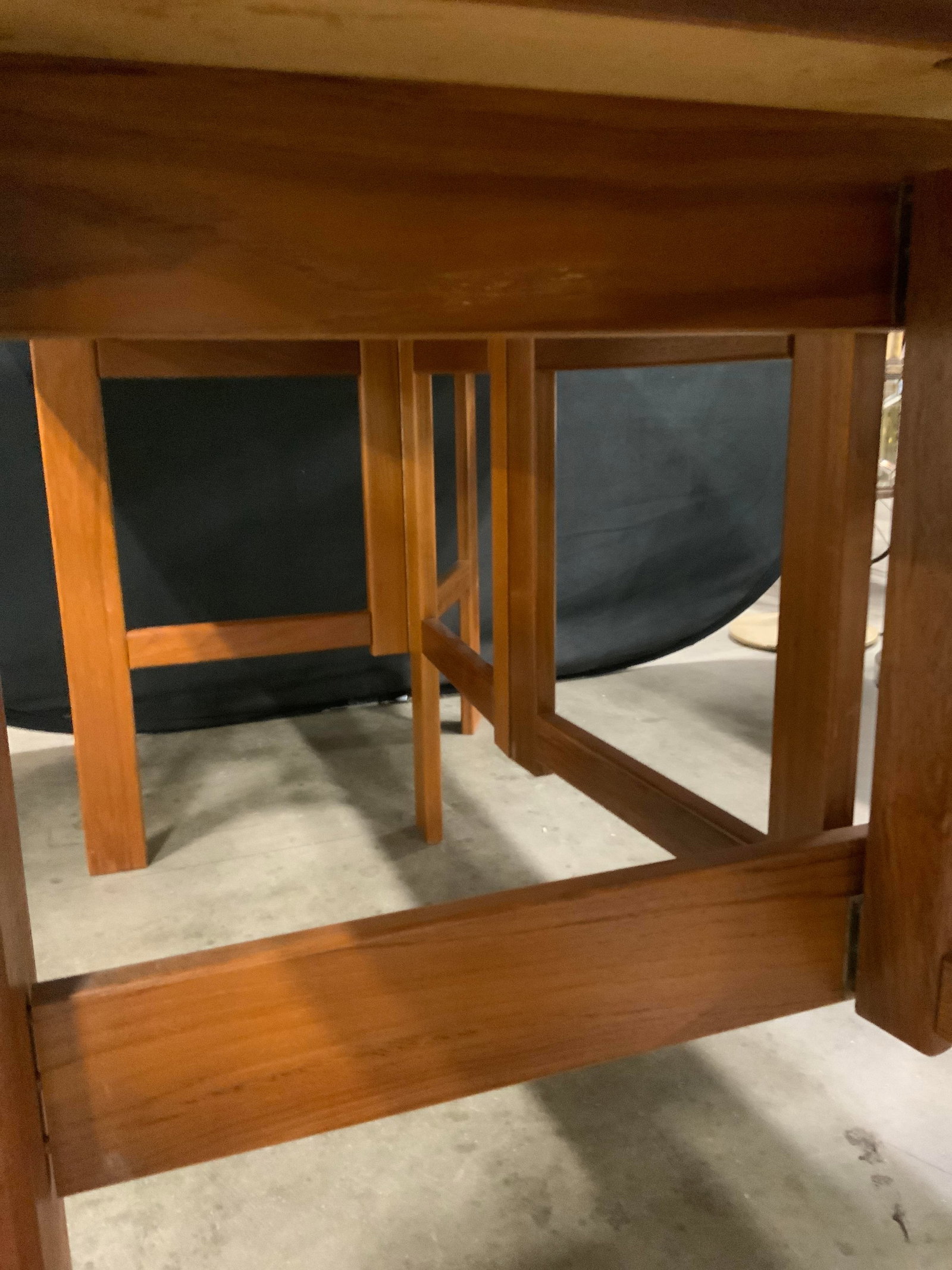 MCM Teak Drop Leaf Dining Table - 7