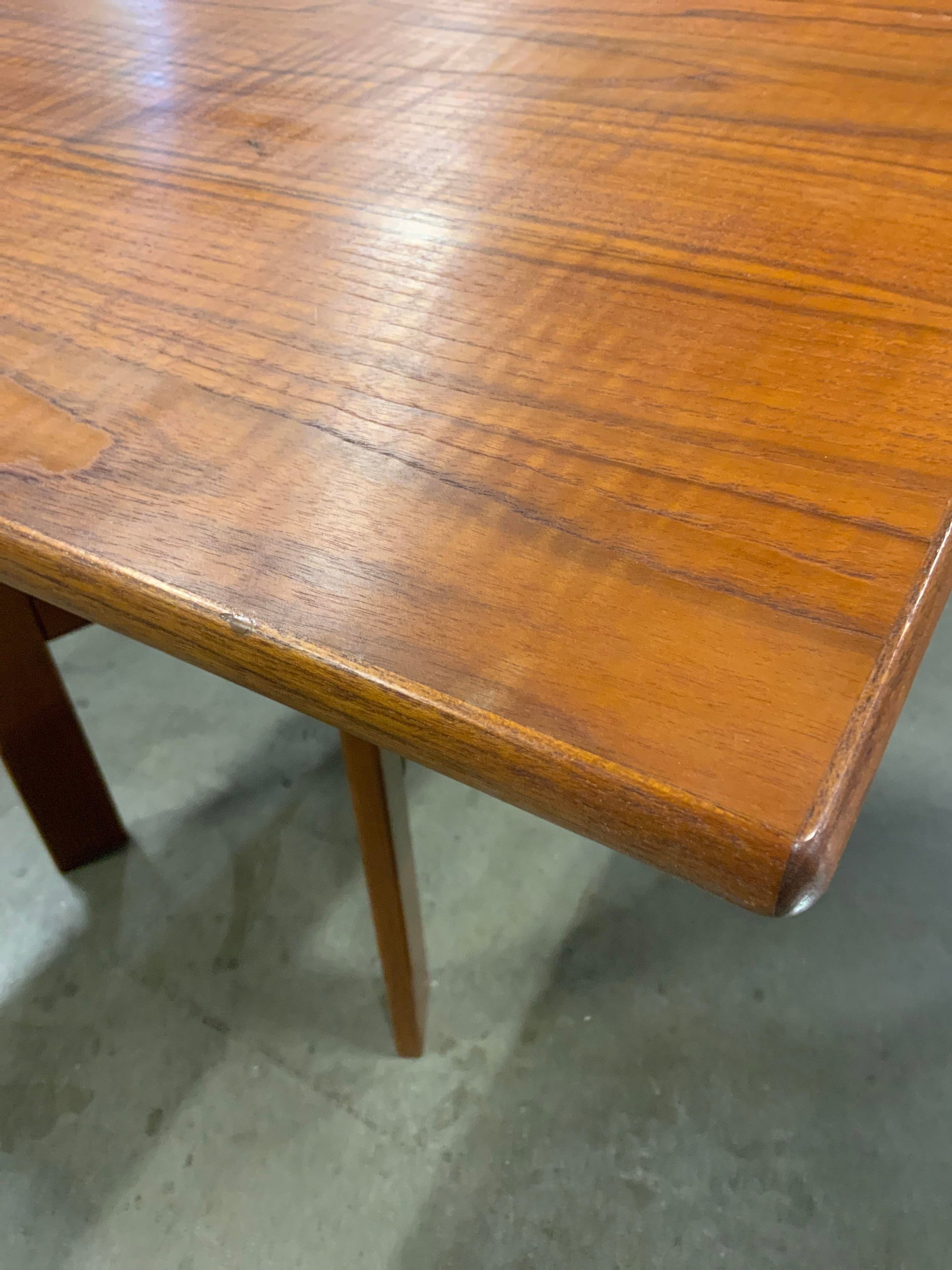 MCM Teak Drop Leaf Dining Table - 9