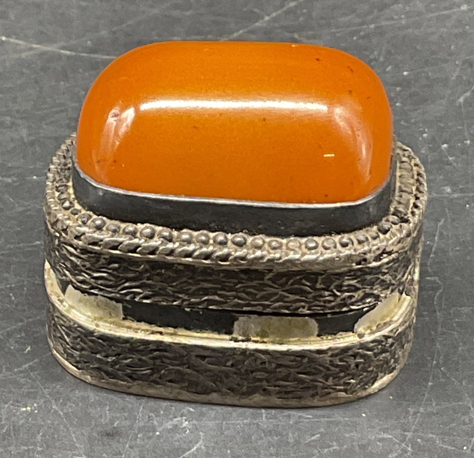 Vintage 900 Sterling Silver Hinged Pill Box (1 of 8)