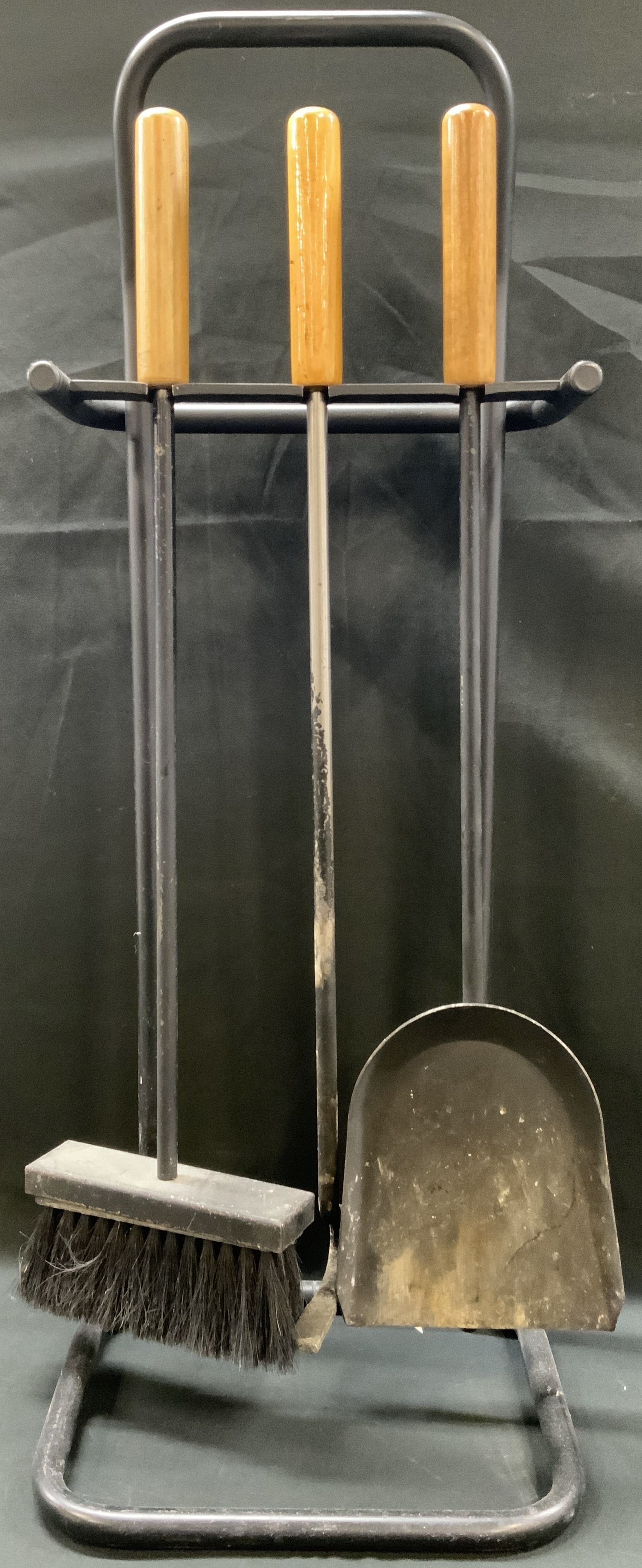 Vtg Iron Fireplace Tool Set (1 of 8)
