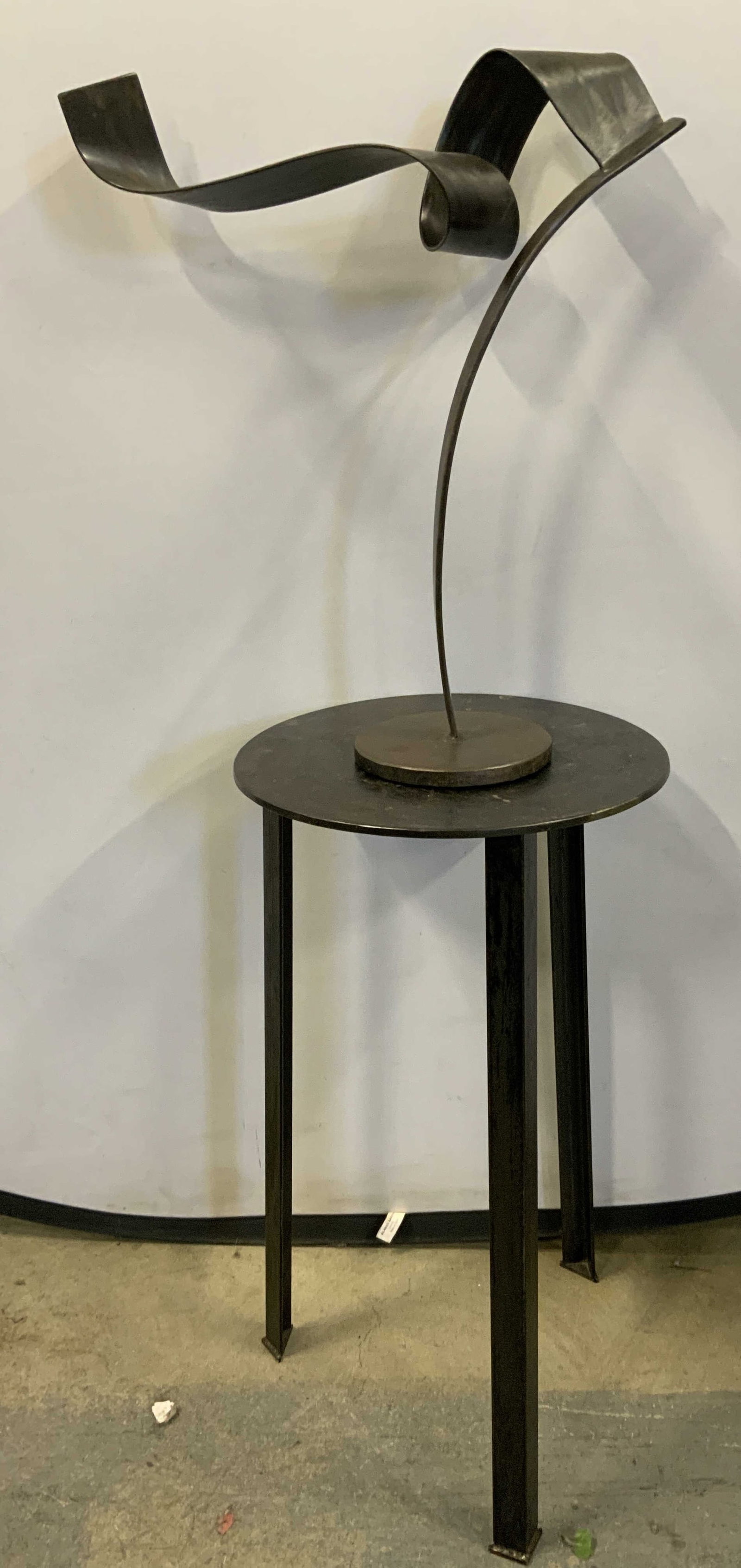 Joe Sorge Steel Sculpture w Table (1 of 6)