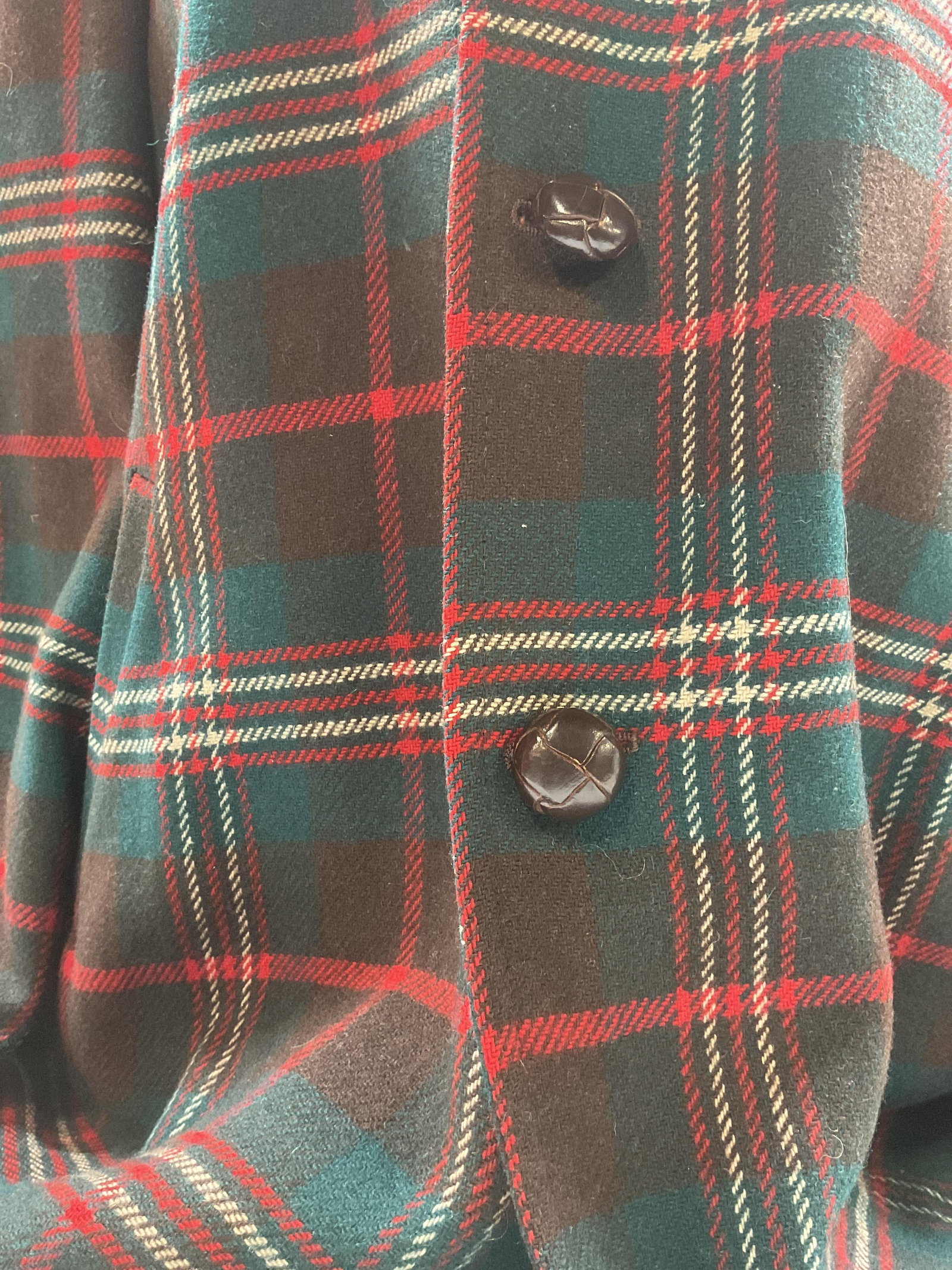 Vntg PENDLETON wool plaid jacket, USA - 4