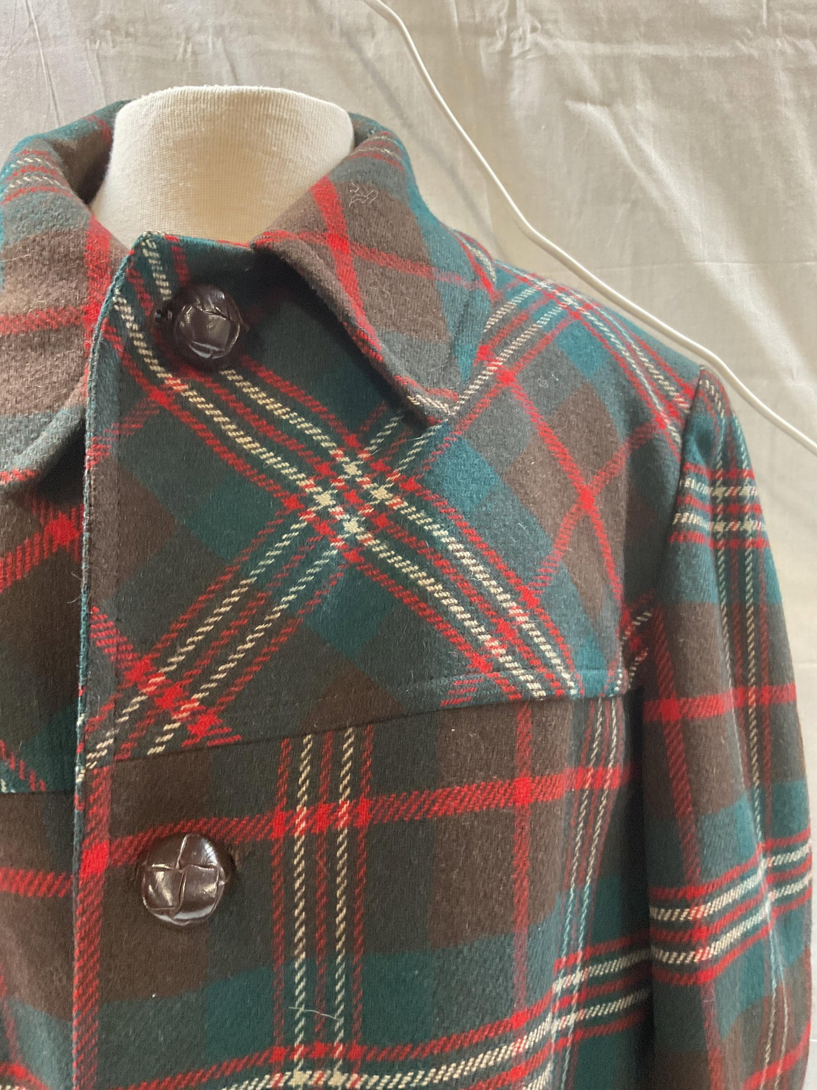 Vntg PENDLETON wool plaid jacket, USA - 5