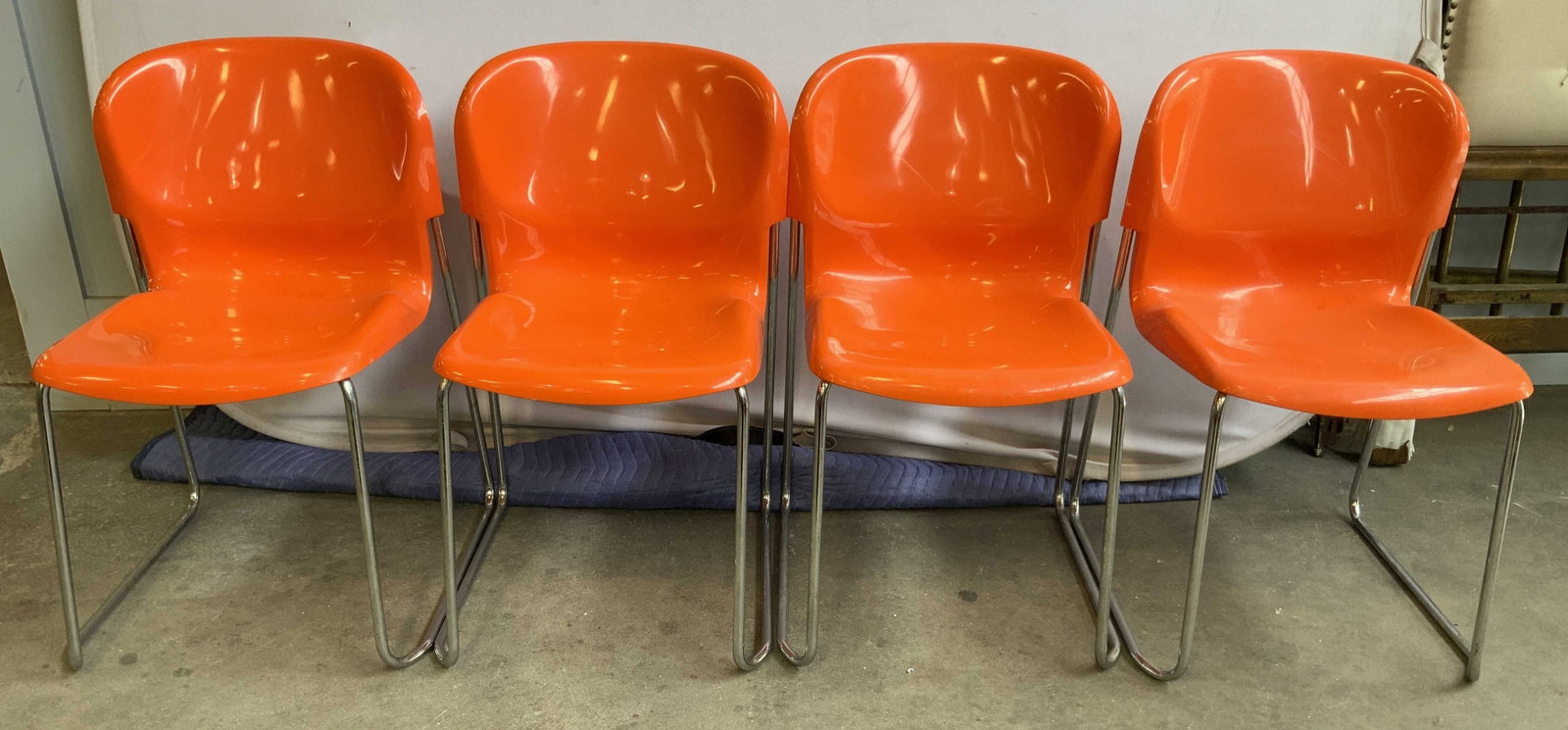 Set 4 SM 400 Swing Chairs, LANGE for Drabert, Ger (1 of 13)