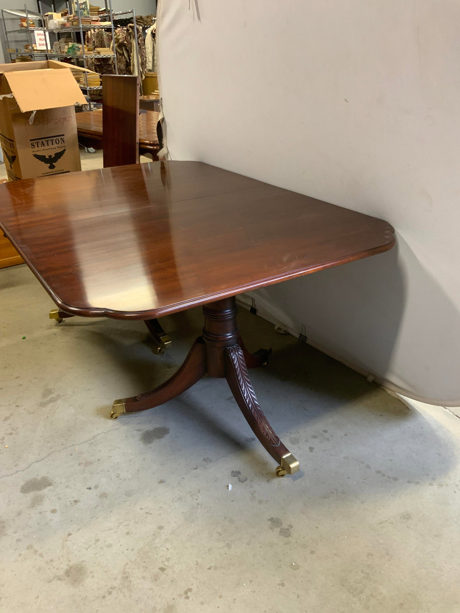 Vtg Statton Centennial Extension Dining Table - 3