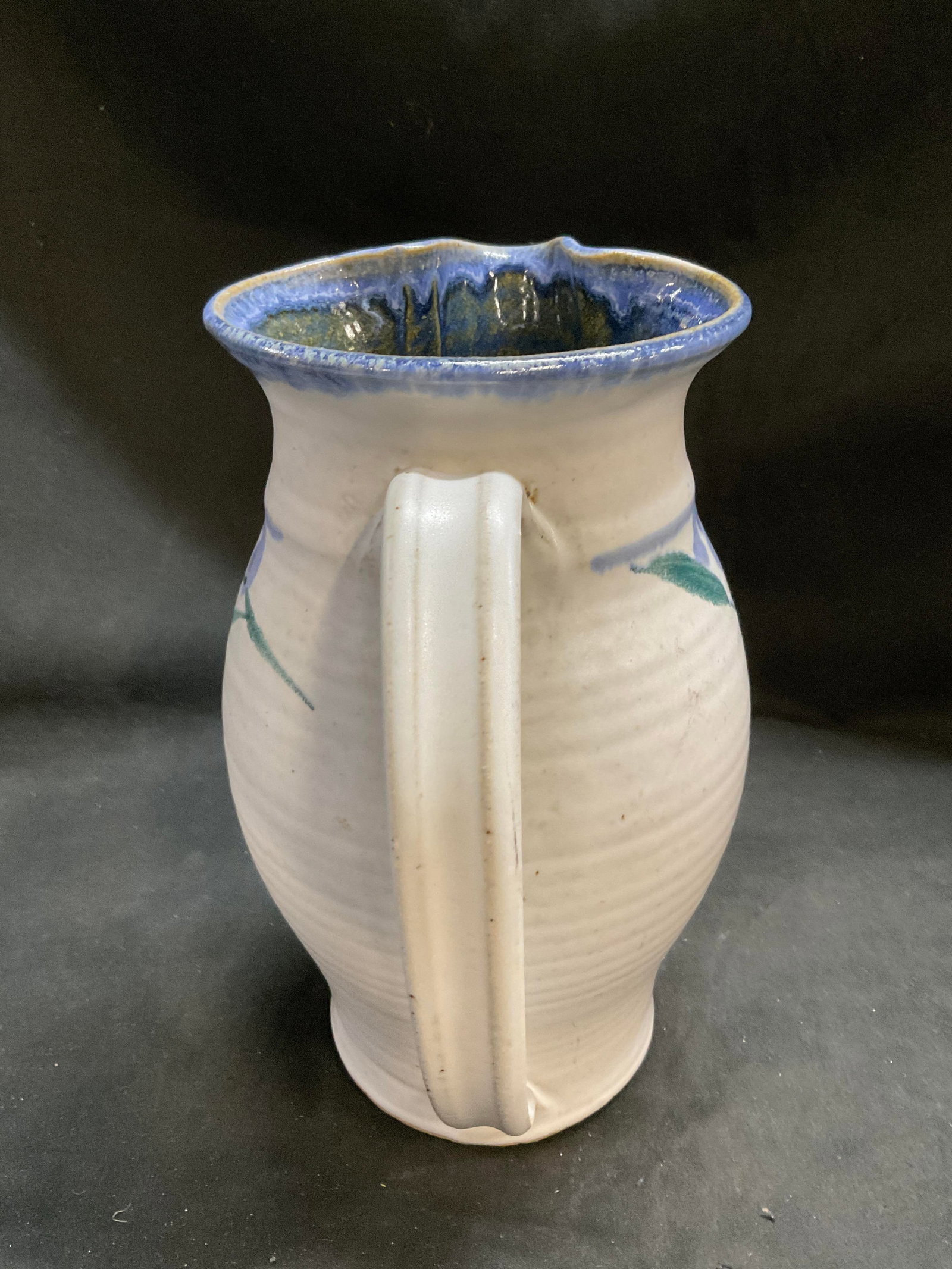 Signed Hand-Thrown Studio Pottery Pitcher - 3