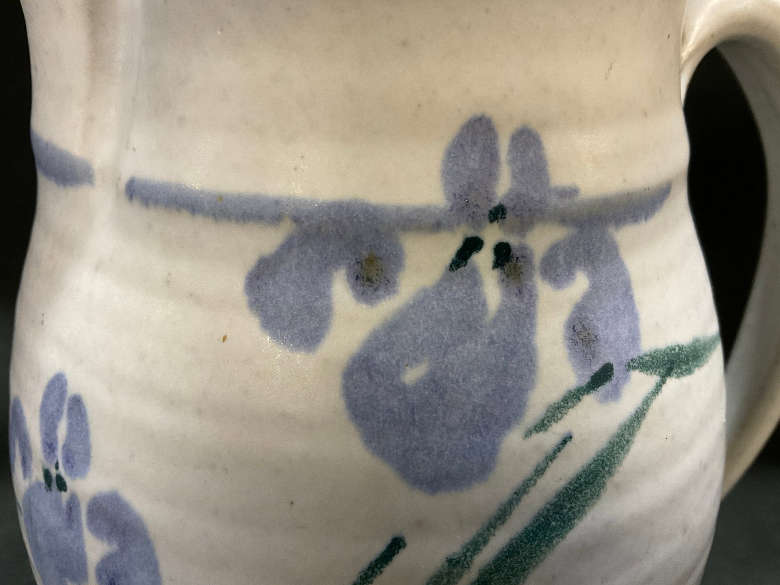 Signed Hand-Thrown Studio Pottery Pitcher - 7