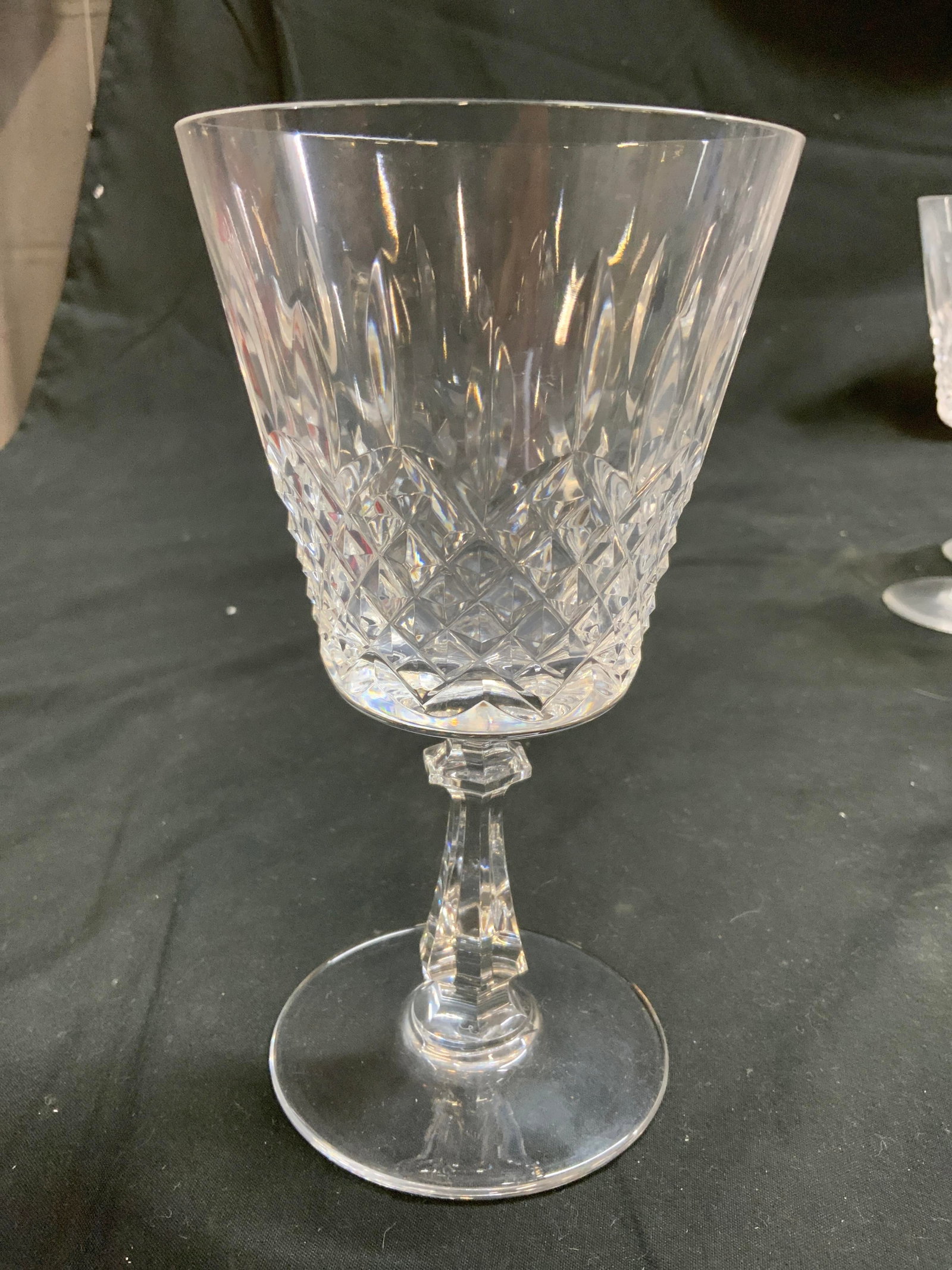 Set 12 Val St Lambert Crystal Stemware - 4