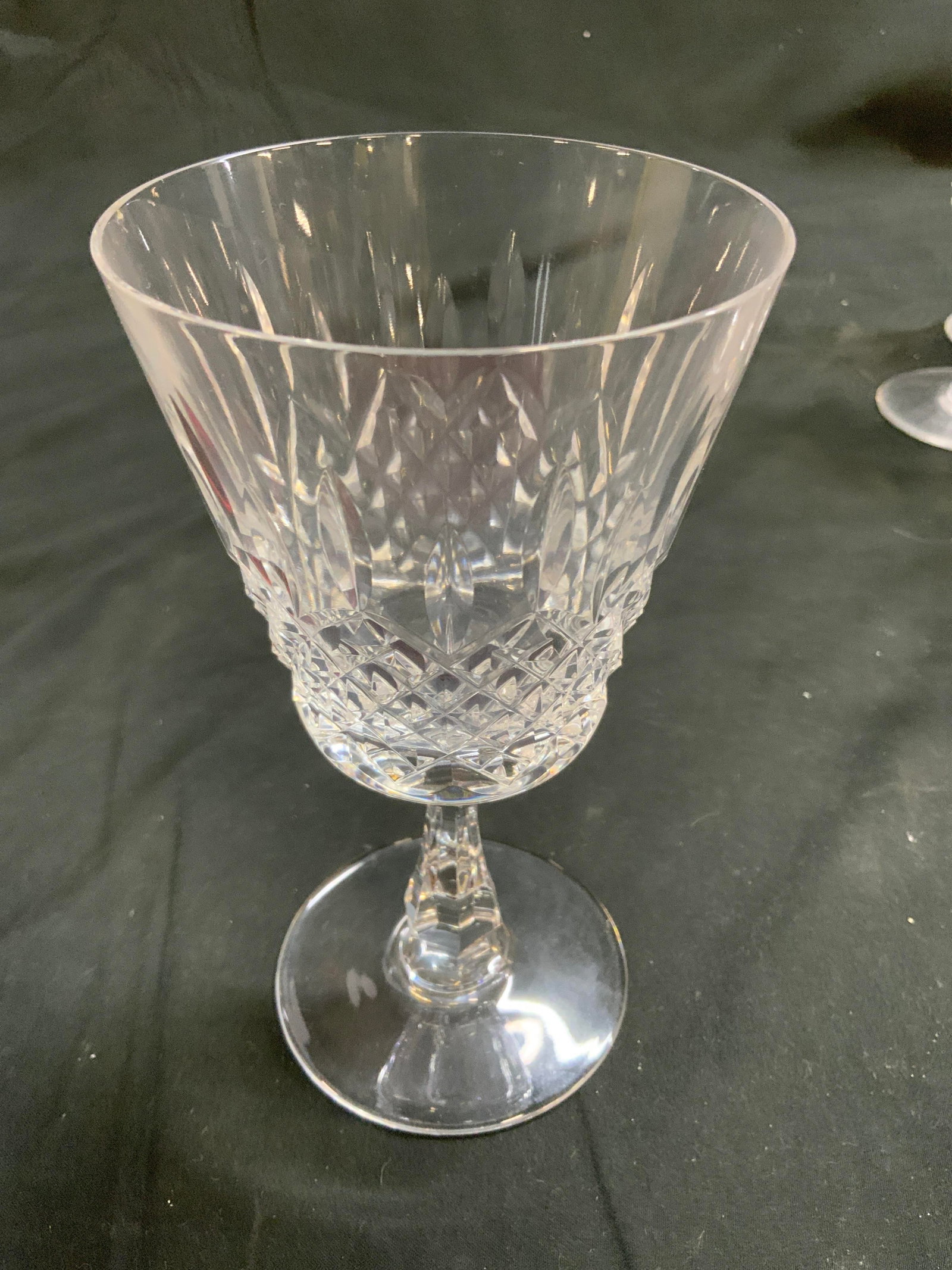 Set 12 Val St Lambert Crystal Stemware - 5