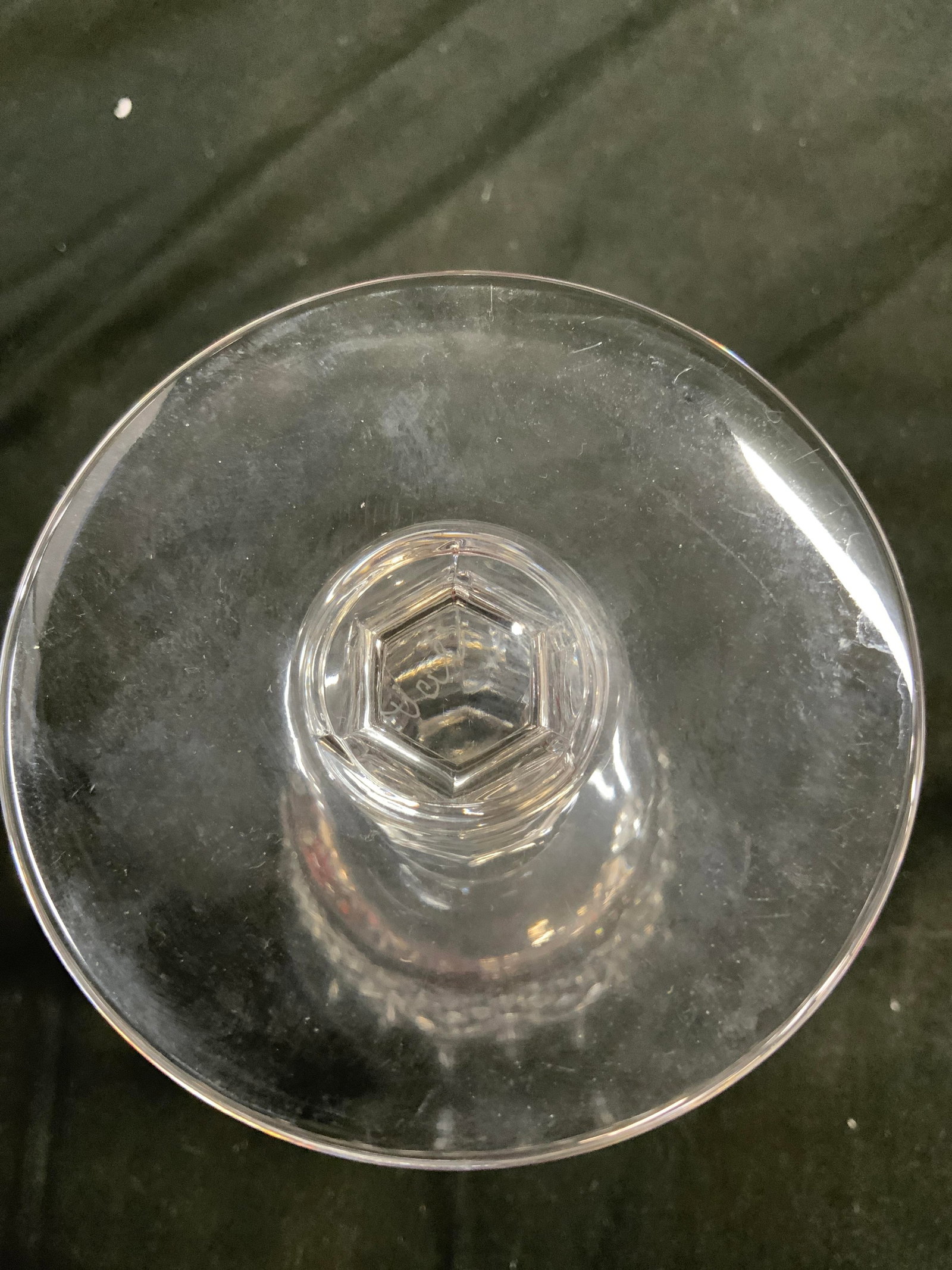 Set 12 Val St Lambert Crystal Stemware - 6
