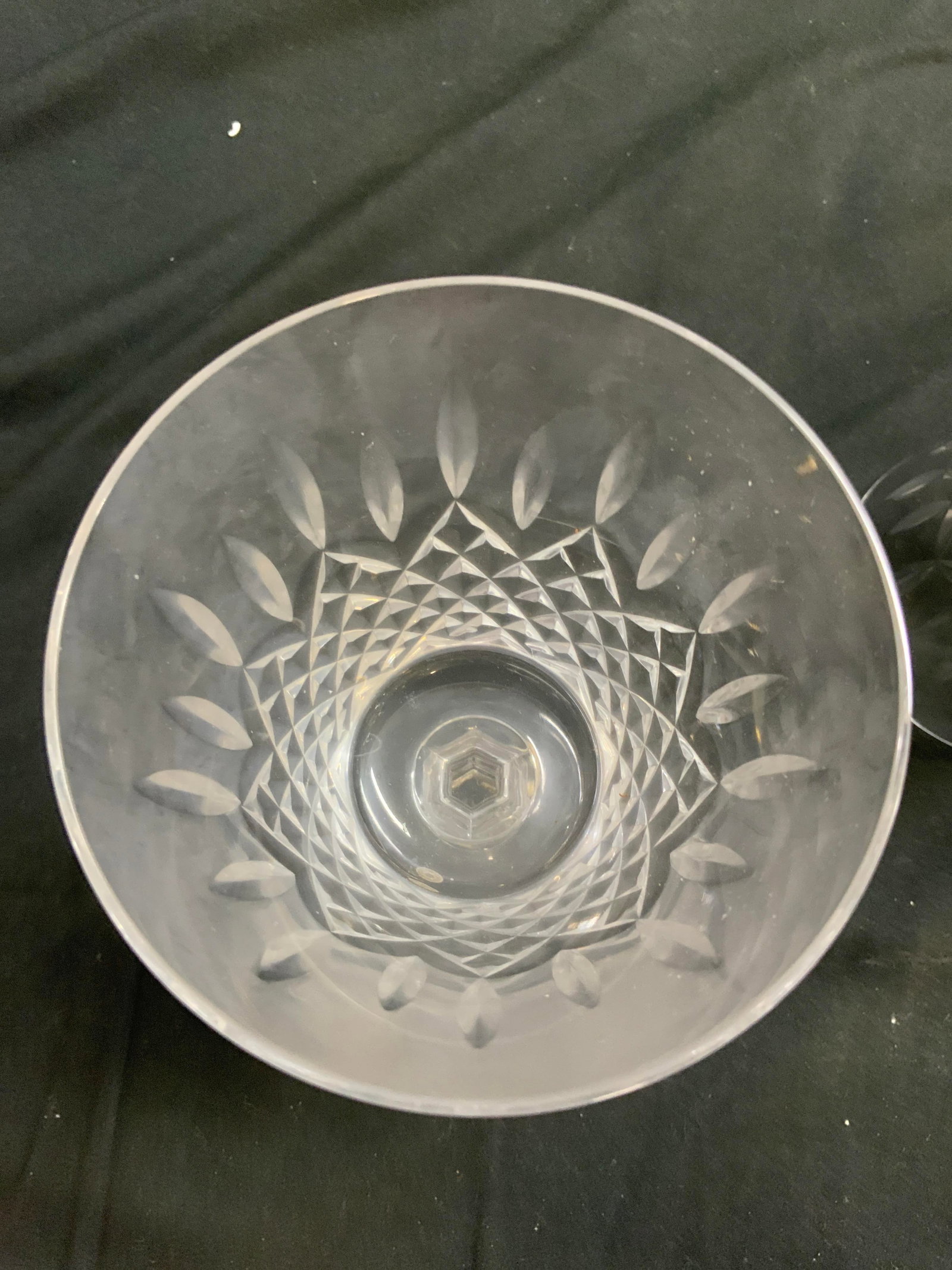 Set 12 Val St Lambert Crystal Stemware - 8