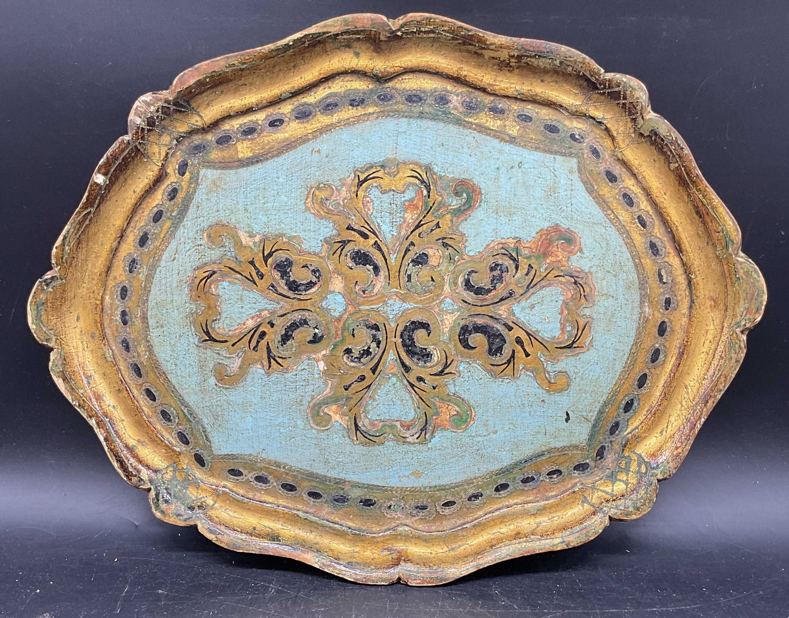 Vintage Italian Florentine Giltwood Tray (1 of 6)