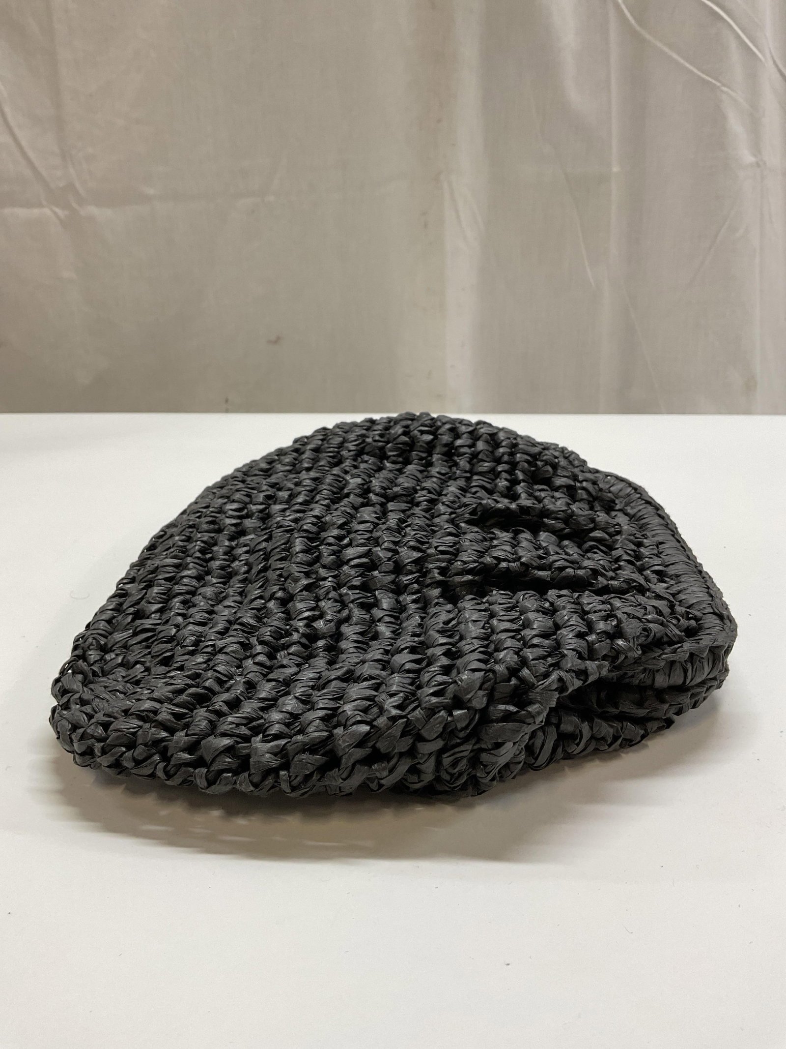 Hatattack Black Paper Straw Clutch - 2