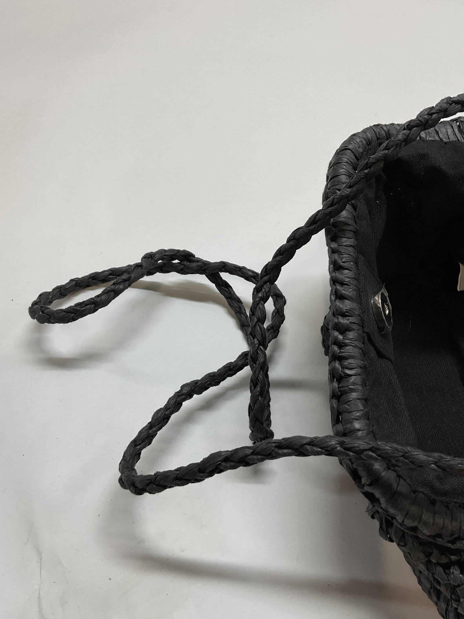 Hatattack Black Paper Straw Clutch - 6