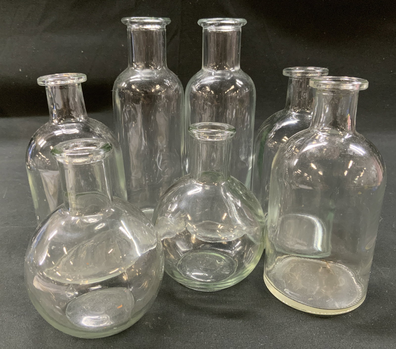 Assorted Lt7 VTG Glass Apothecary Bottles (1 of 6)