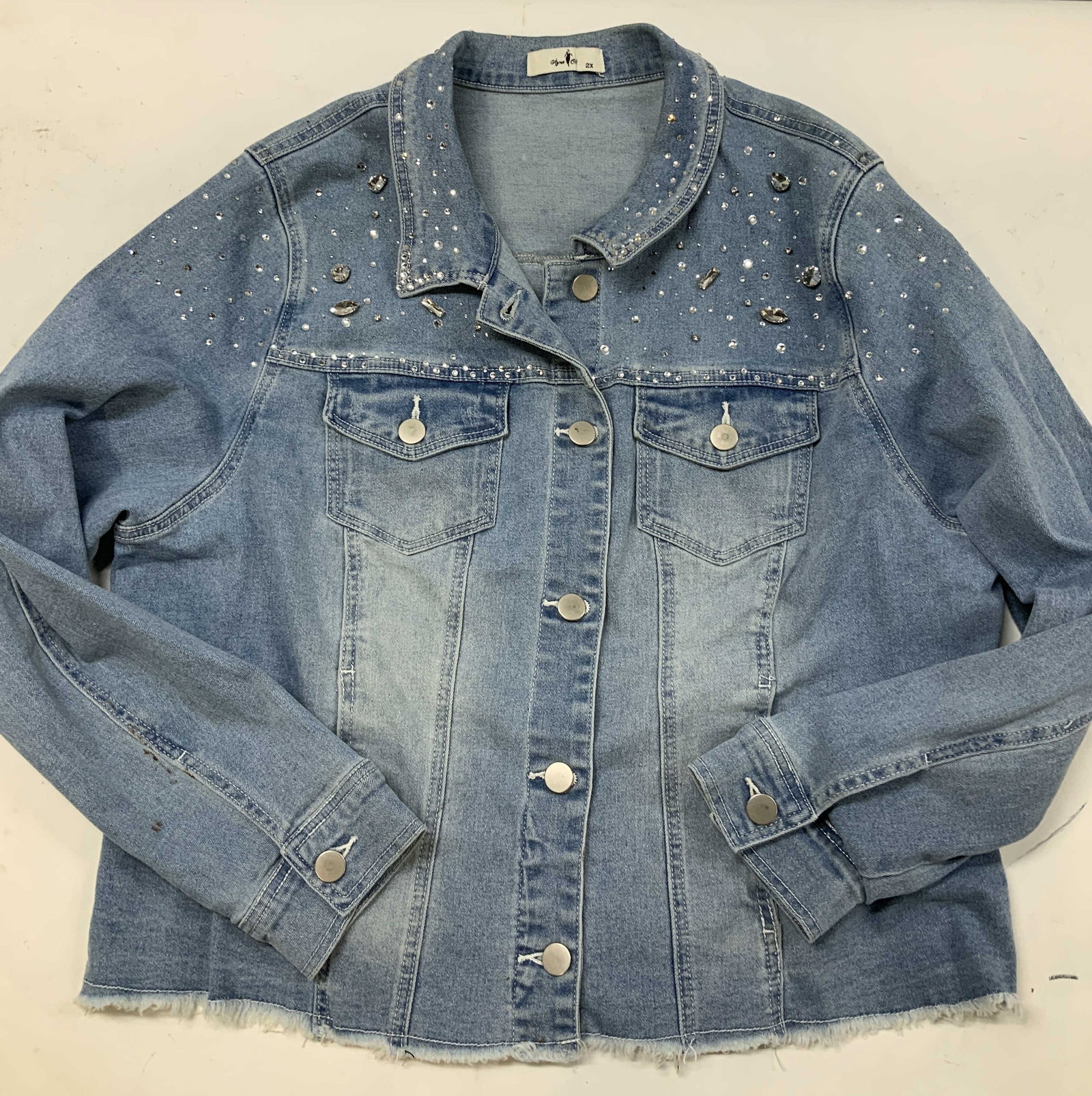 Agnes Orinds embellished denim jacket (1 of 8)