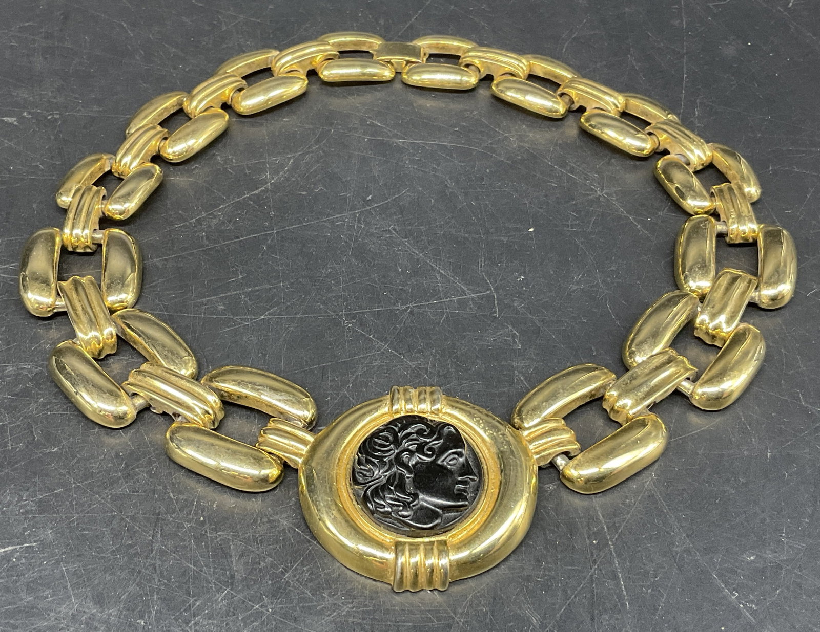 Vintage Roman God Medallion Necklace (1 of 6)