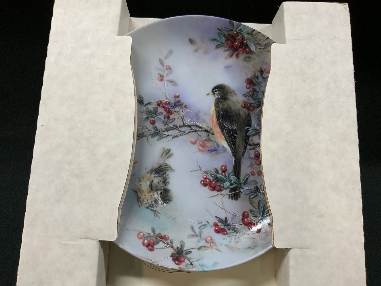Vtg 1991 WS George Lena Liu Bird Plate IOB+COA (1 of 7)