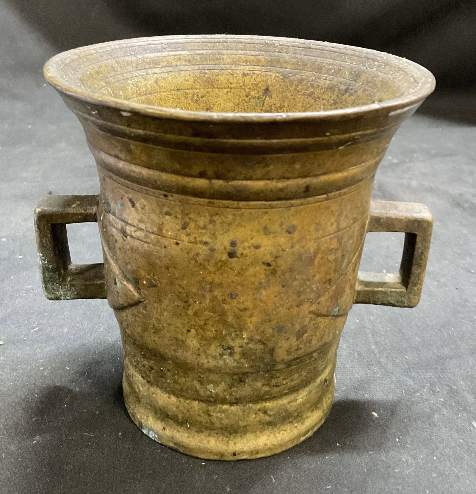 ANTQ HEAVY CAST BRONZE Apothecary Mortar (1 of 6)