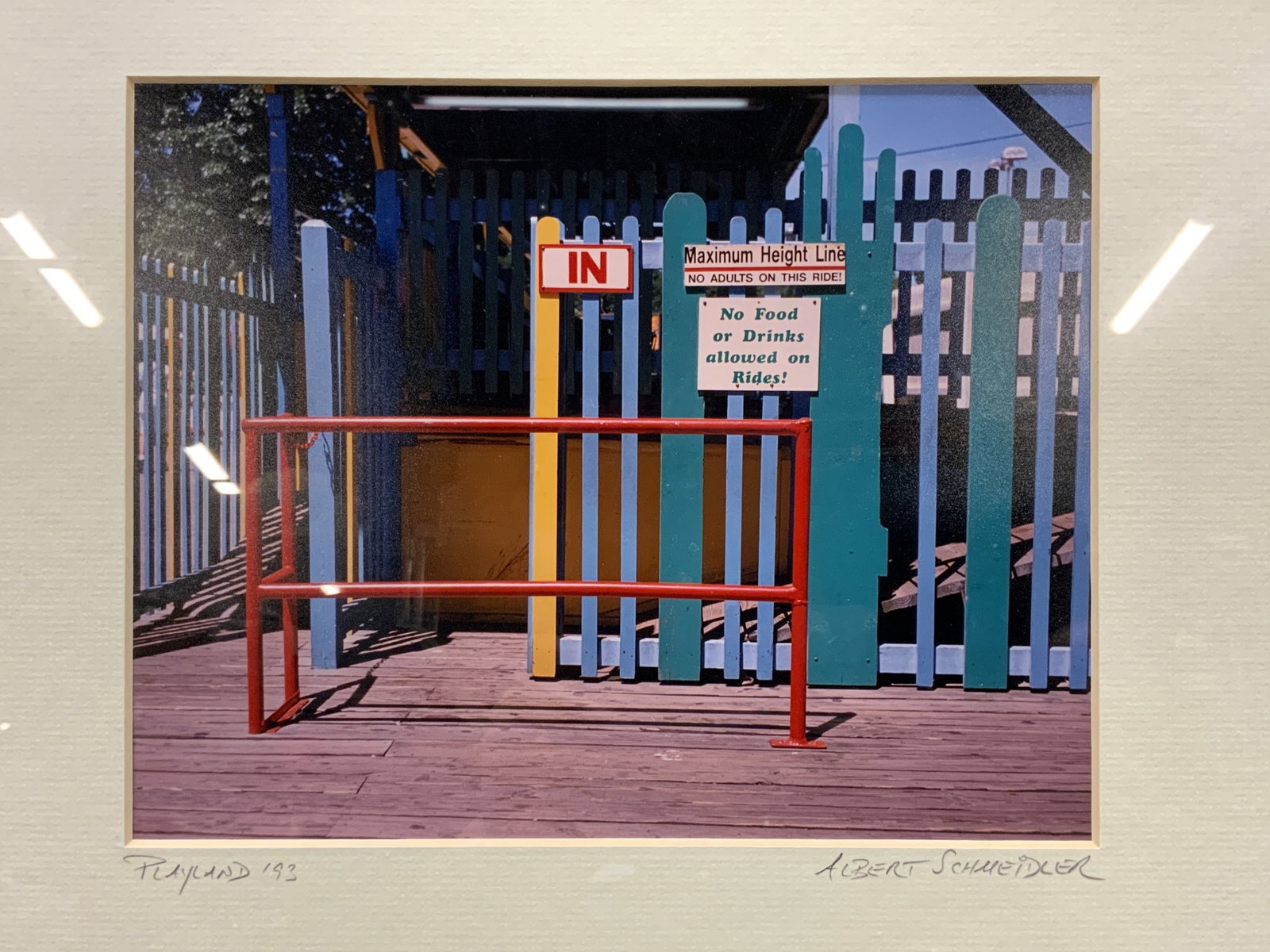 Vtg 1993 Playland Photo Print Framed (1 of 7)