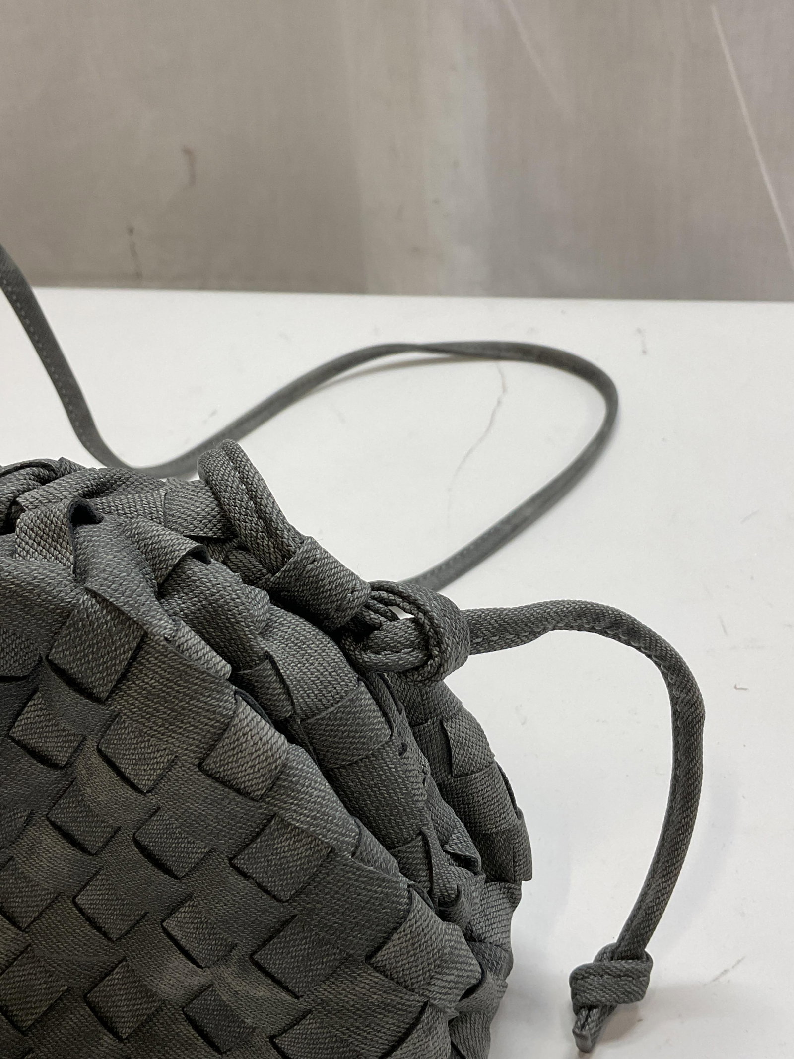 Woven Leather Style Bag - 6