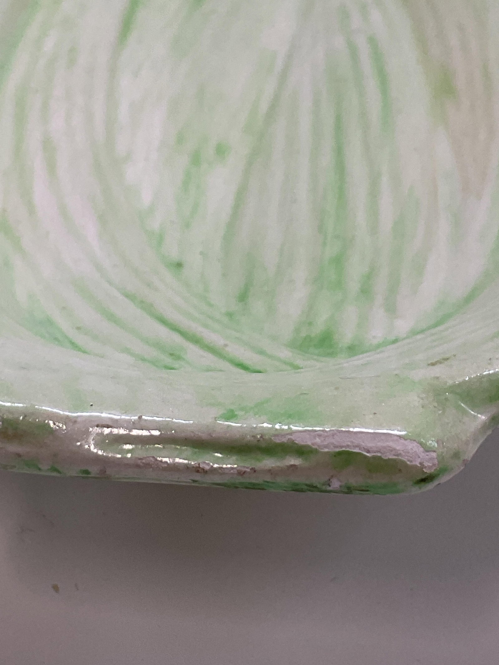 1970 Green Ceramic Celery Serving Dish - 3