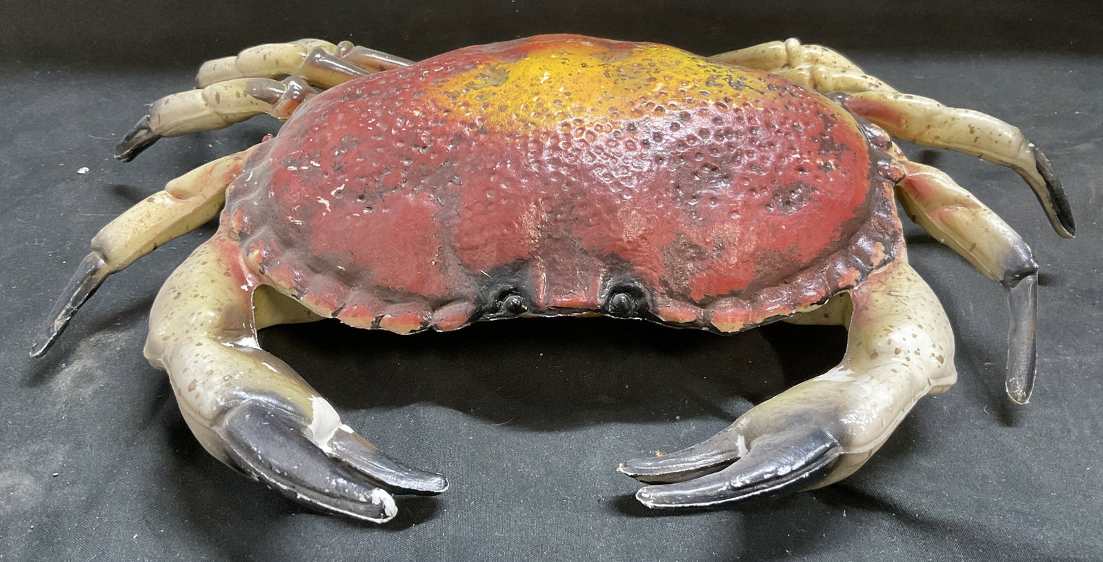 Vintage Hollow Blow Mold Lifelike Crab Figurine (1 of 6)