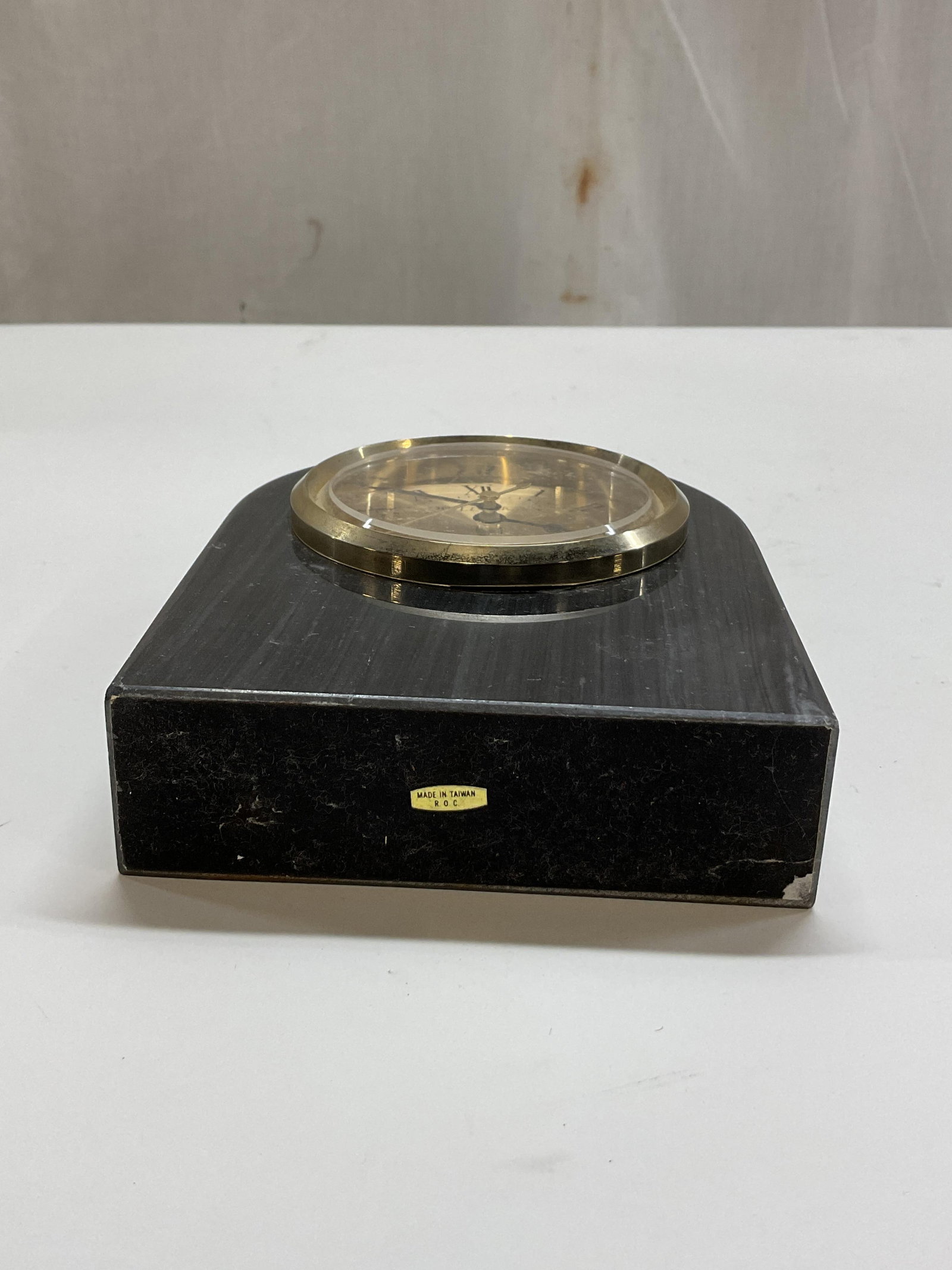 Reflections Black Marble Arch Desk Clock - 7