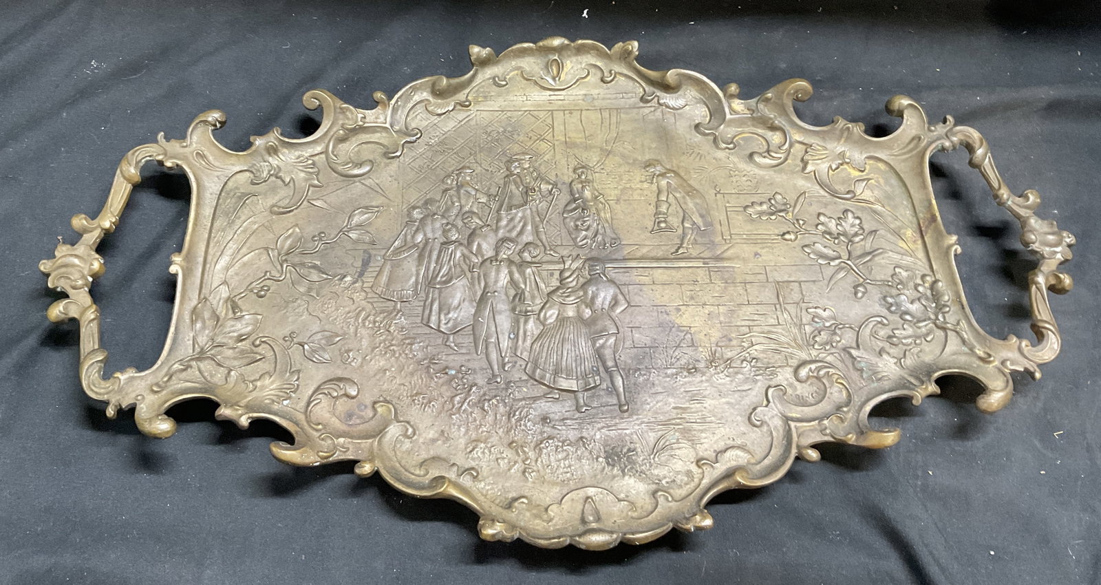 ANTQ French Rococo Style Brass Butler Tray (1 of 6)
