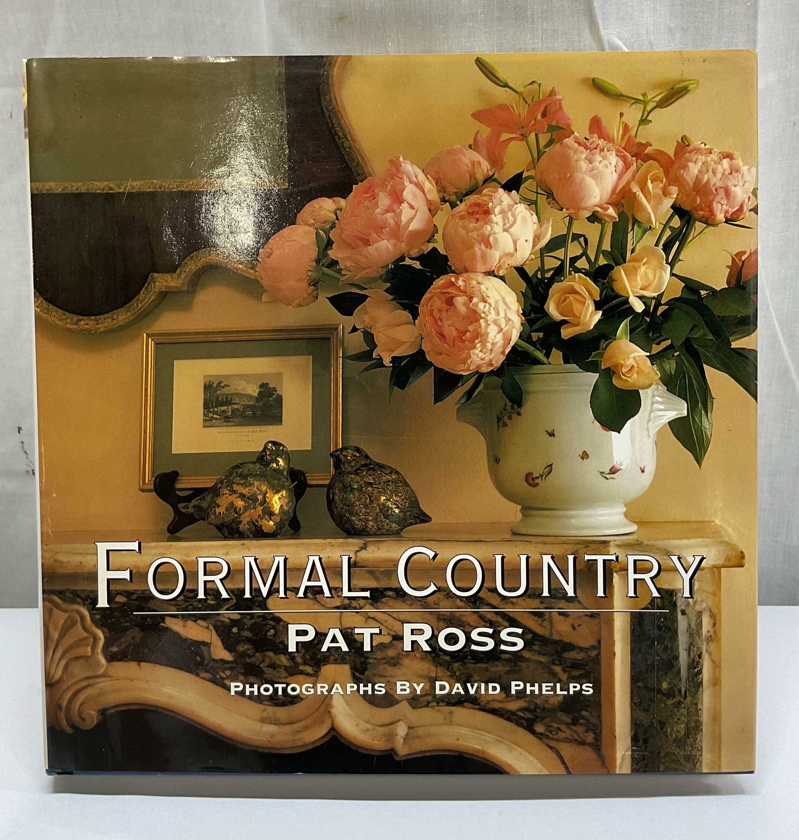 2002 Formal Country Illus Book Ross+: Formal Country by Pat Ross. Photographs by David Phelps. Design by Leonard Todd. Published by Metro Books, 2002. Hard cover book with illustrated cover. Measures approx 10 x 10 inches. Surface wear