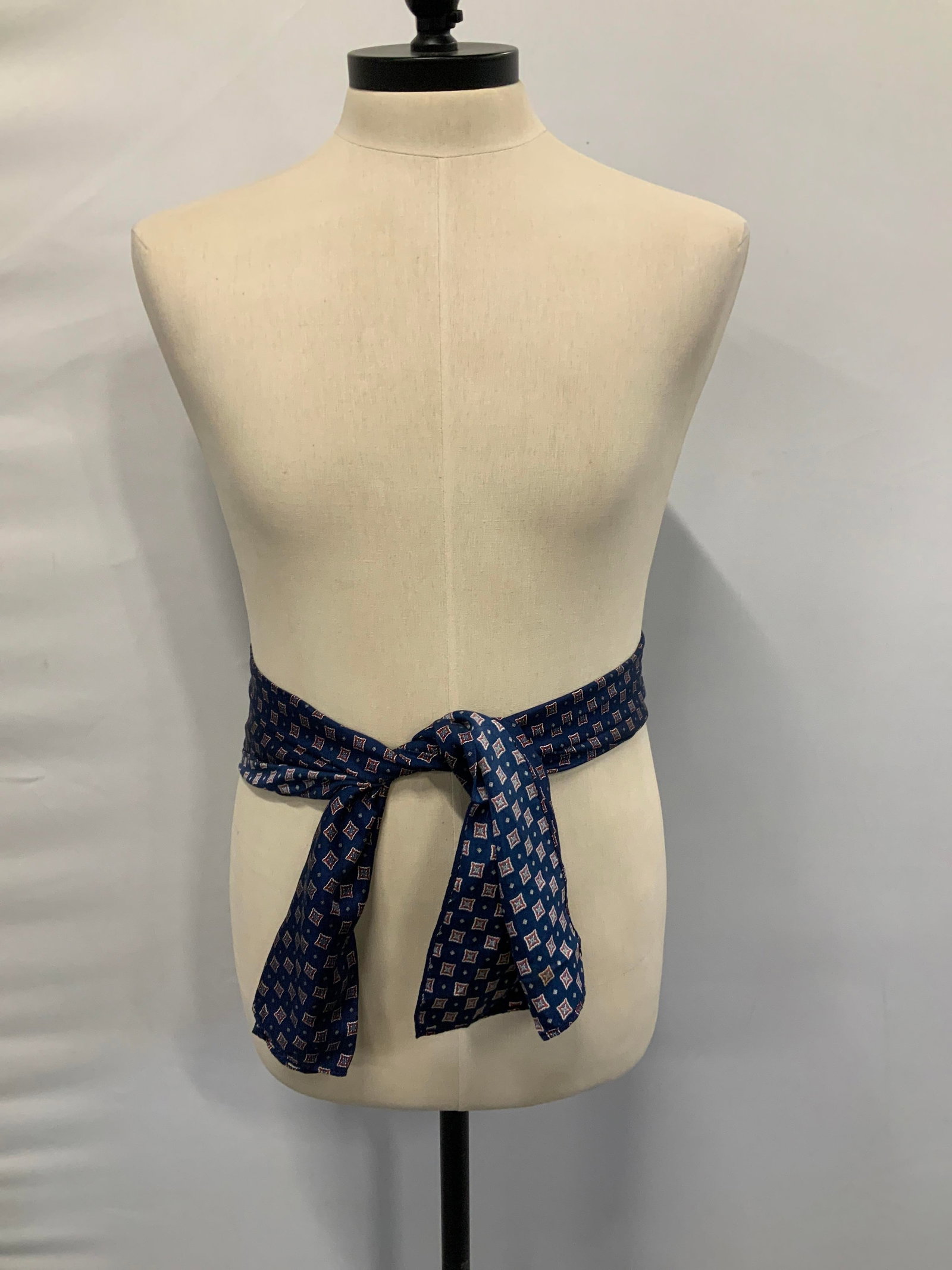 Vntg Tie Rack silk patterned scarf - 4
