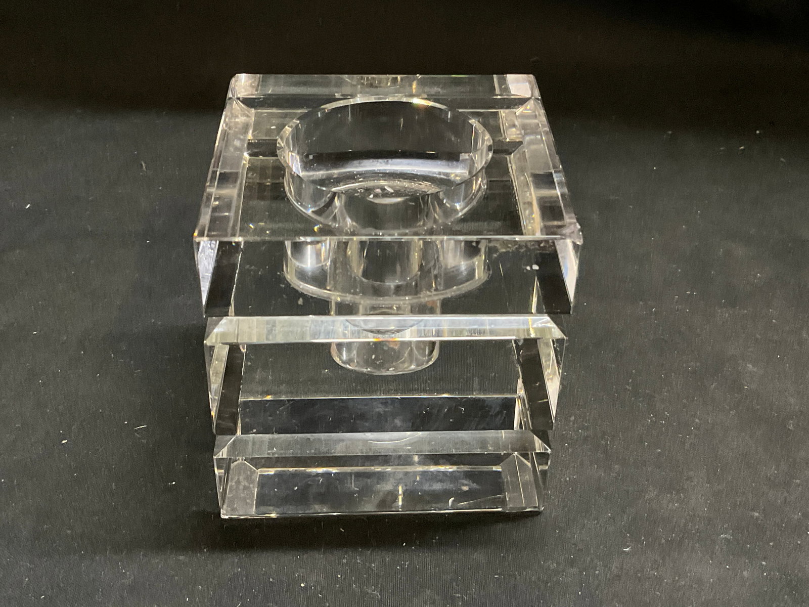 Lt3 Clear Crystal Candlestick Holders - 4
