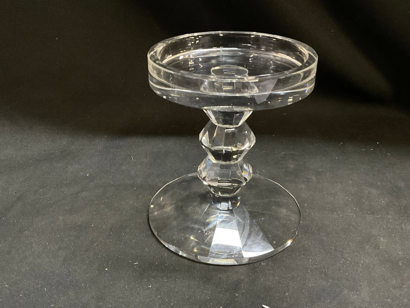 Lt3 Clear Crystal Candlestick Holders - 5