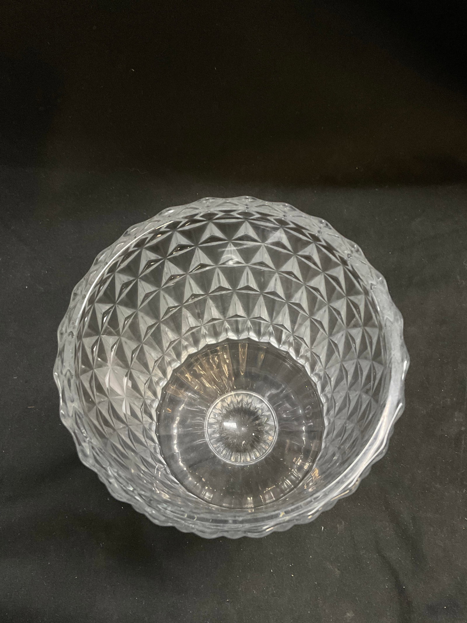 Geometric Patterned Crystal Pedestal Vase - 2