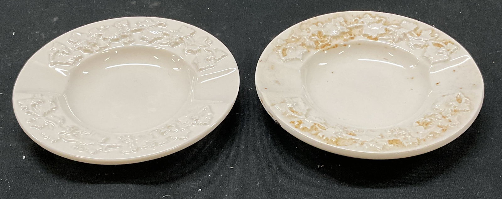 Pair Wedgwood Queens Ware Ashtrays Eng (1 of 6)
