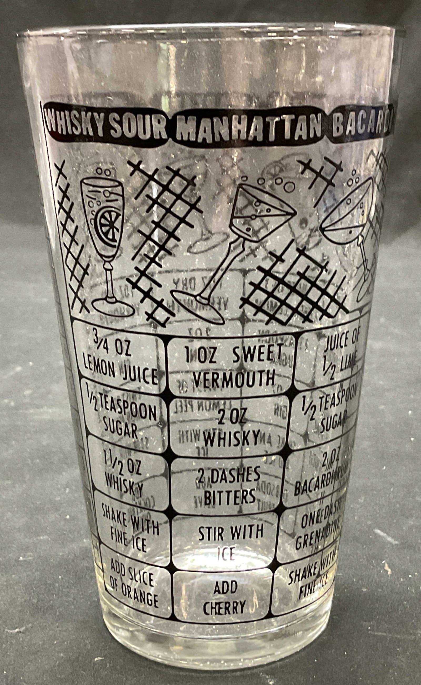 Federal Glass Cocktail Mixer Cup (1 of 8)