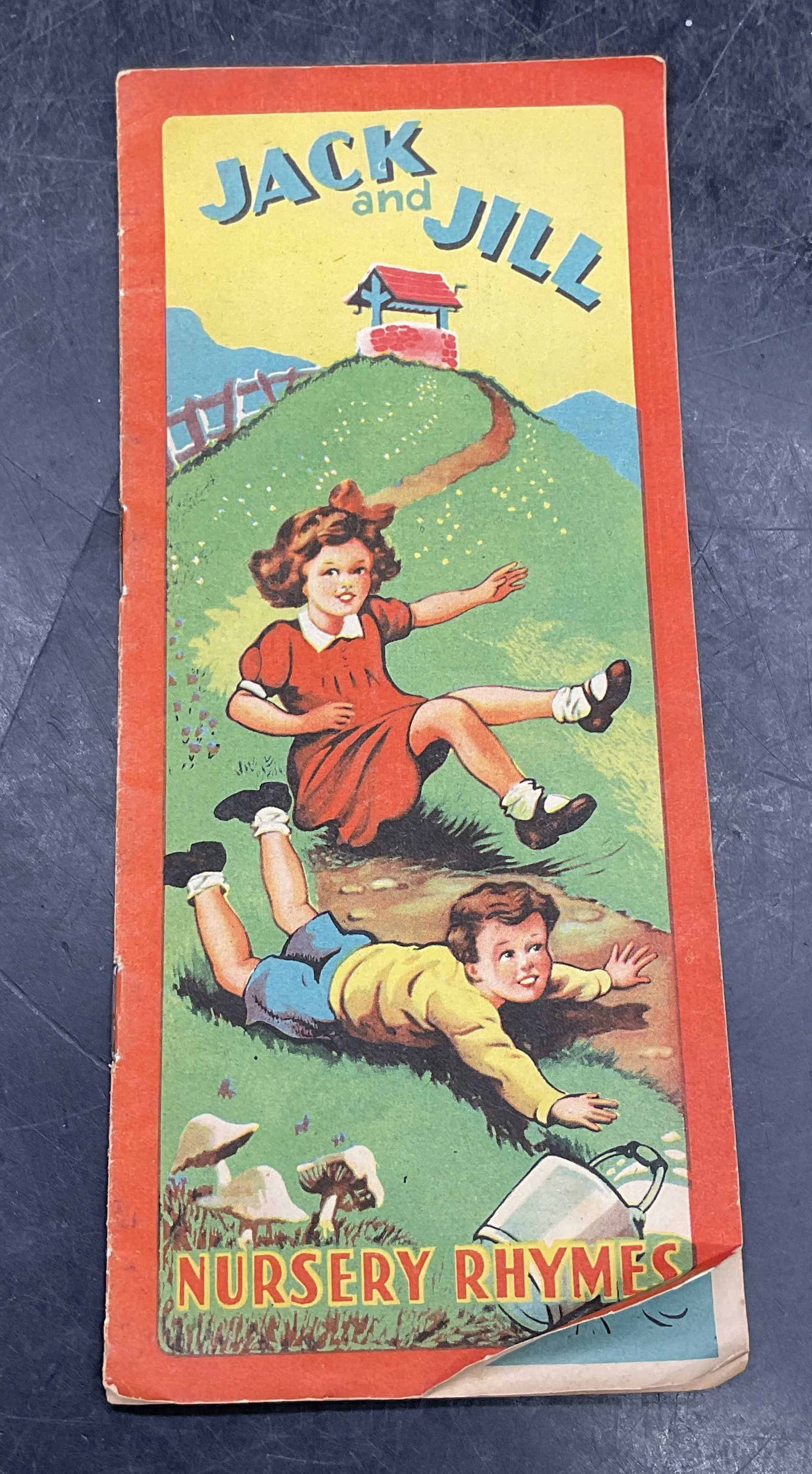 Vntg Jack & Jill Nursery Rhyme Booklet Illustr Eng (1 of 6)