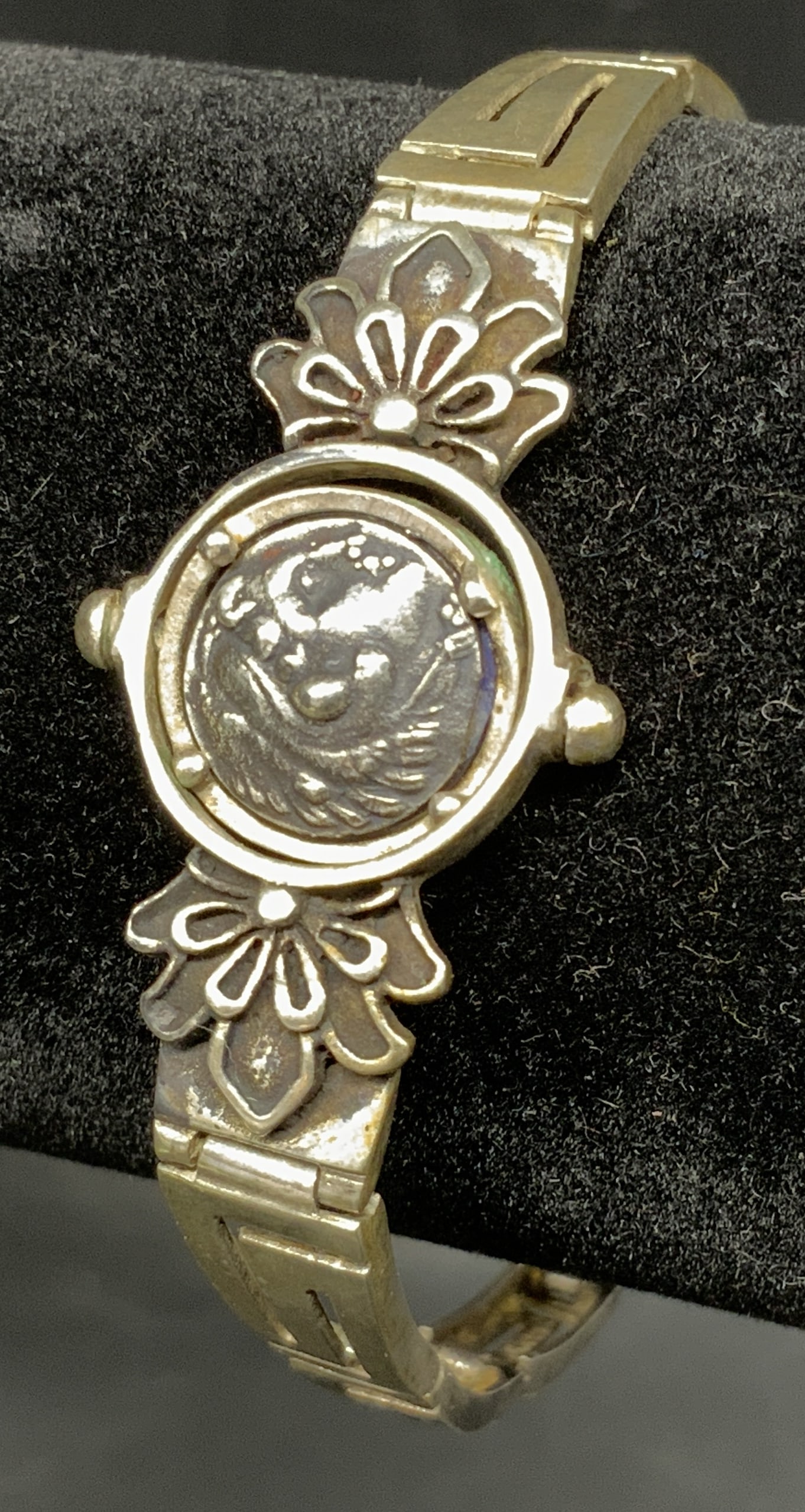 Vintage Sterling Silver Greek-Style Bracelet (1 of 8)