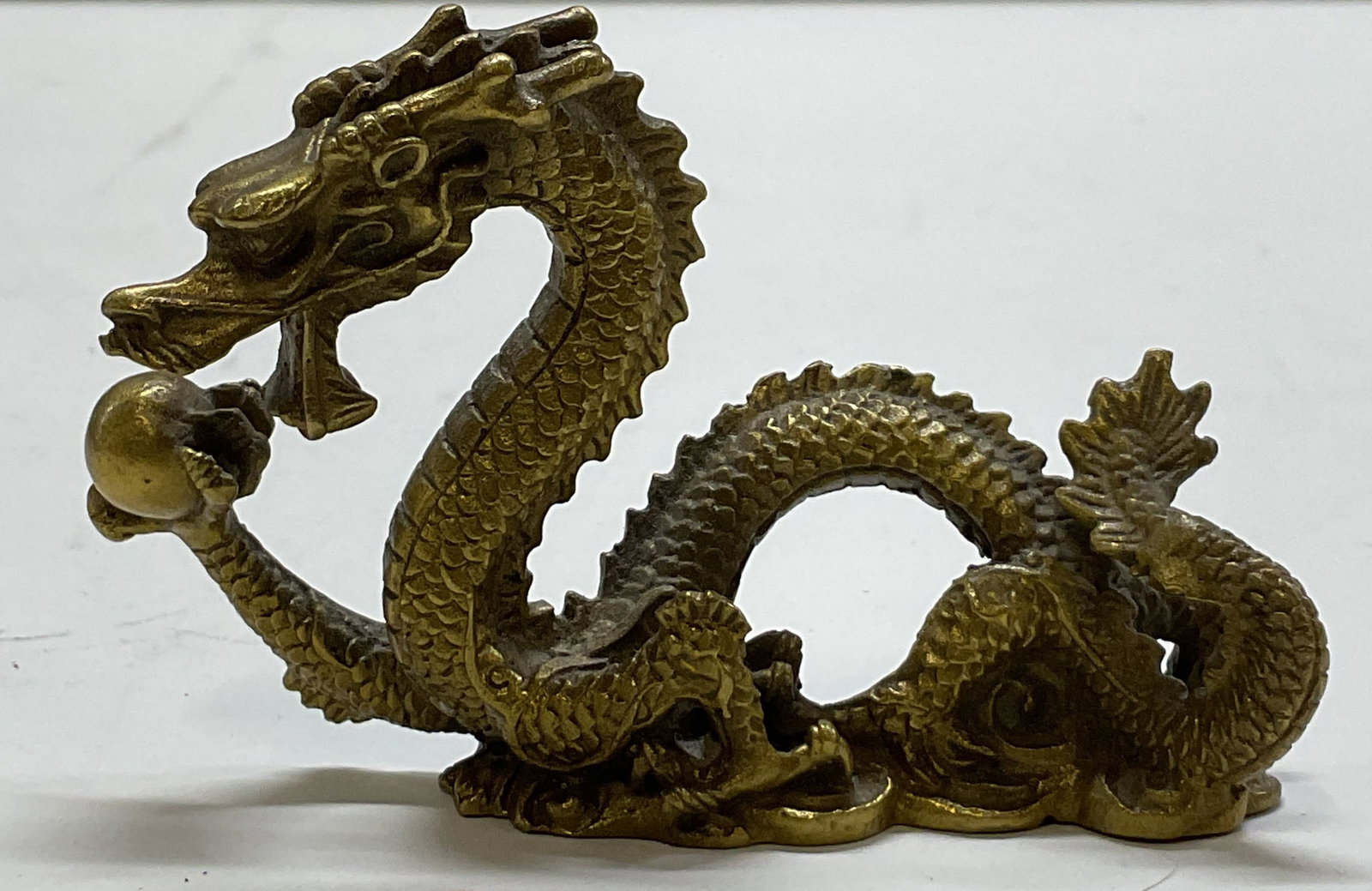 Vintage Brass Chinese Dragon Figure (1 of 8)