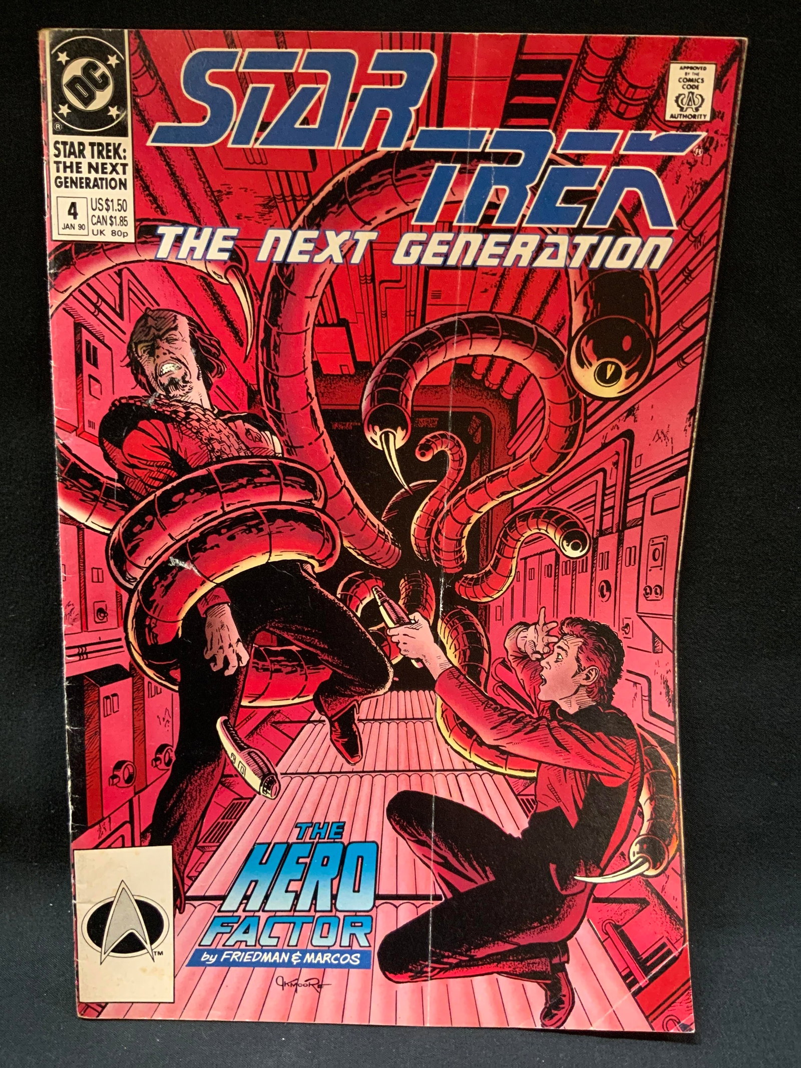 Vtg DC Star Trek TNG Iss.4 1990 Comic Bk (1 of 8)