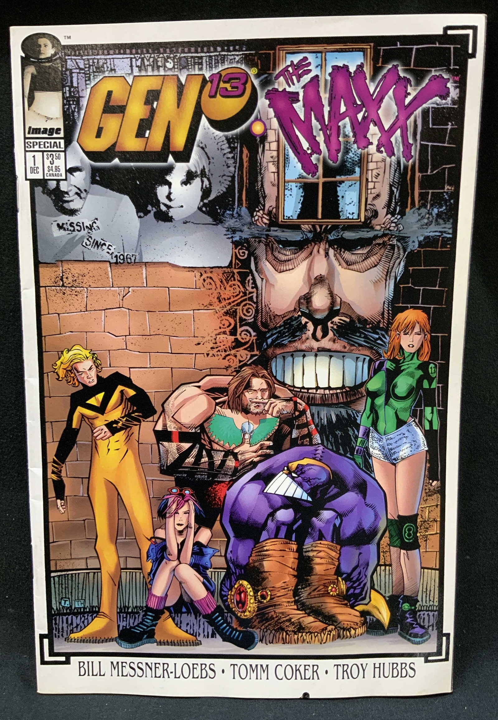 Vtg Gen 13/ The Maxx #1 1995 Image Comic Bk: Vintage Gen 13/ The Maxx Issue 1, December 1995. Published by Image Comics. Written by Bill Messner-Loebs, interior artwork by Tomm Coker, Troy Hubbs, Kirk Rukenbrod. Page # Approx. 32pgs Condition co
