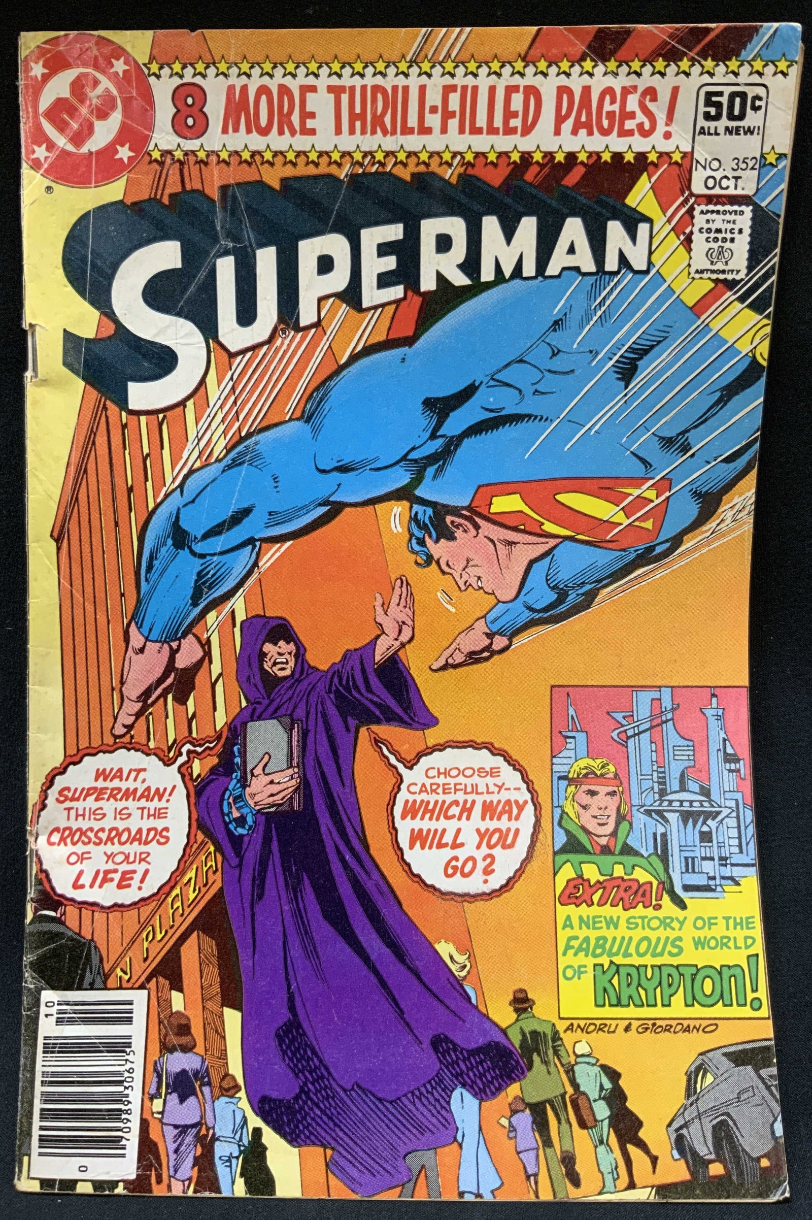 Vtg DC Superman 352 Oct1980 Comic Bk (1 of 9)