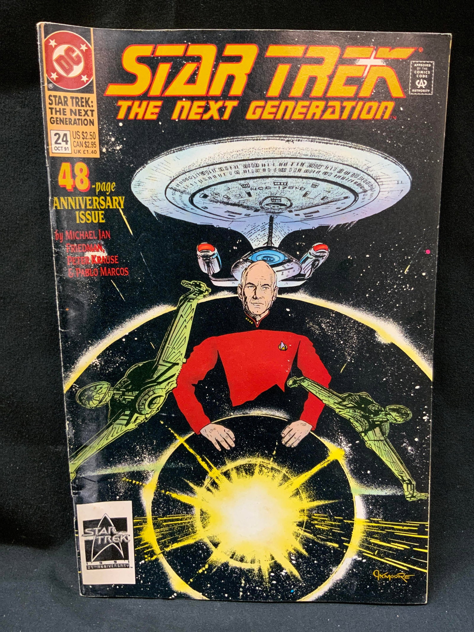 Vtg 1991 DC Star Trek TNG #24 Comic Bk (1 of 9)