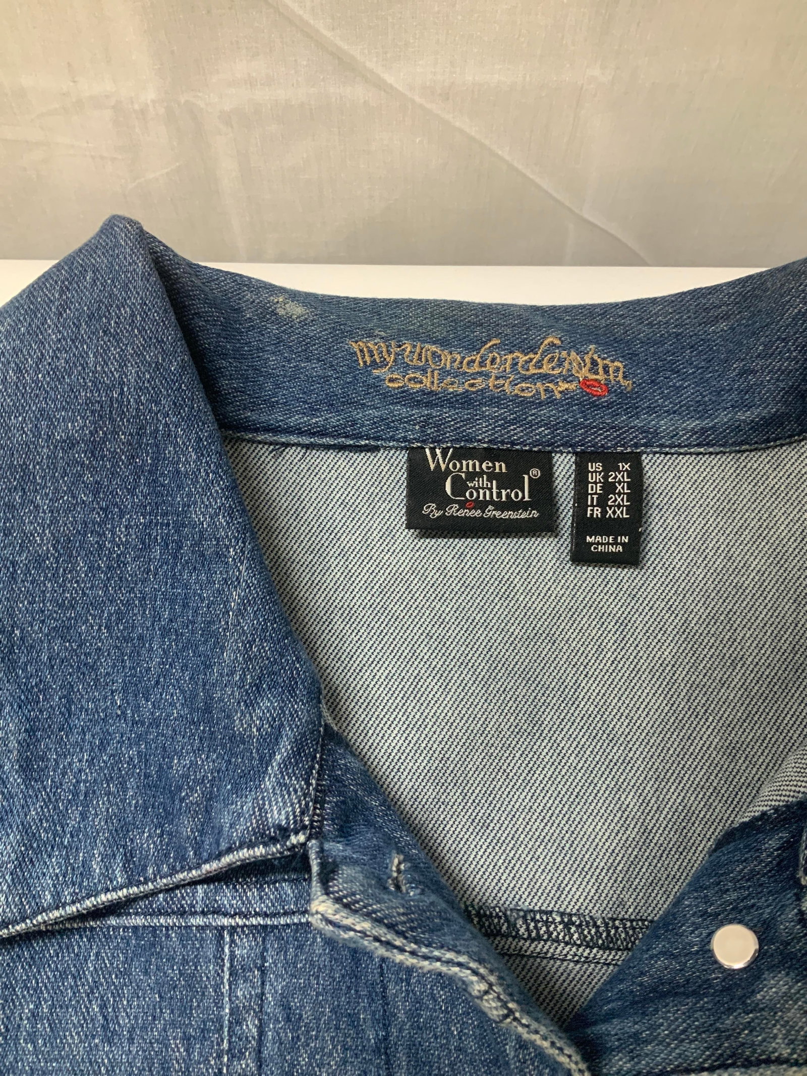 Women With Control denim jacket - 6