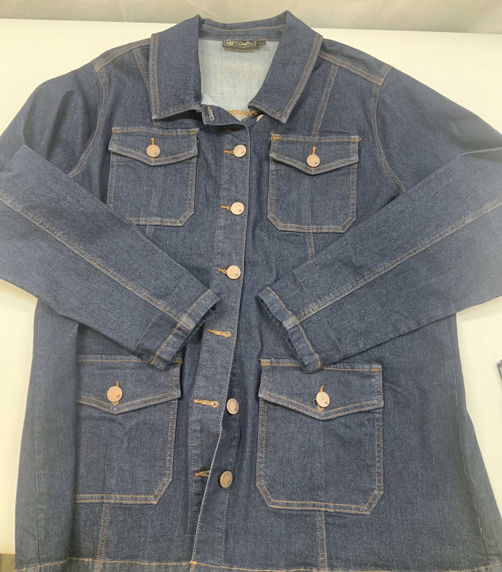 DG2 Lux Touch Denim Patch Pocket Utility Jacket (1 of 7)