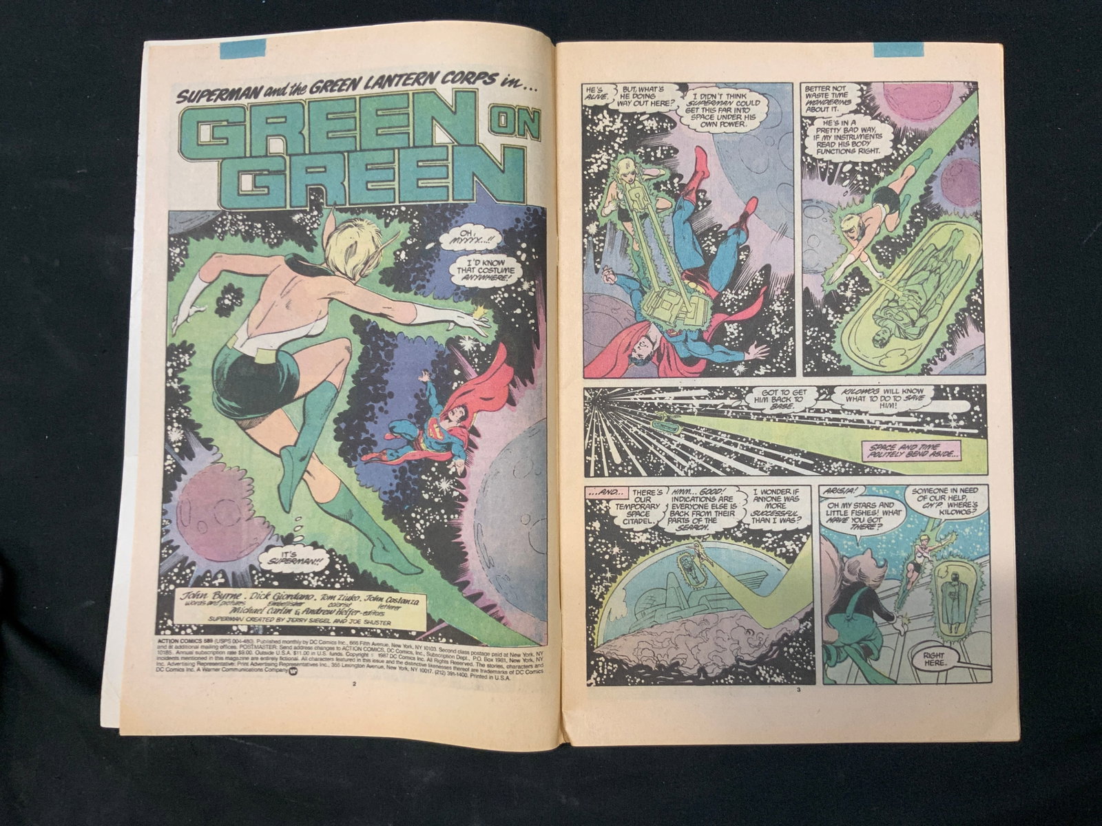 Vtg DC Action Comics Issue 589 Jun 1987 Comic Bk - 3