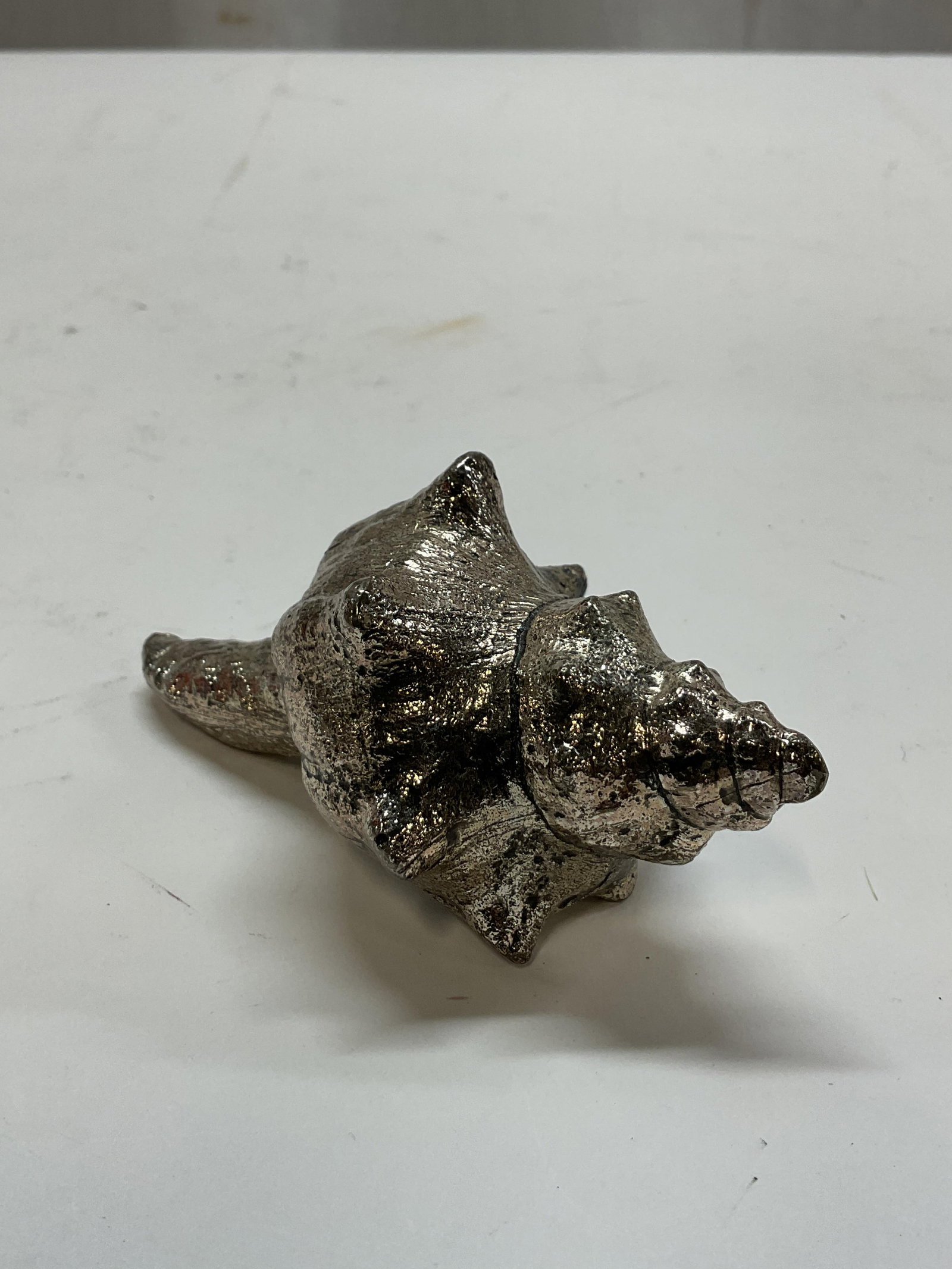 Silver Toned Decorative Conch Shell - 3