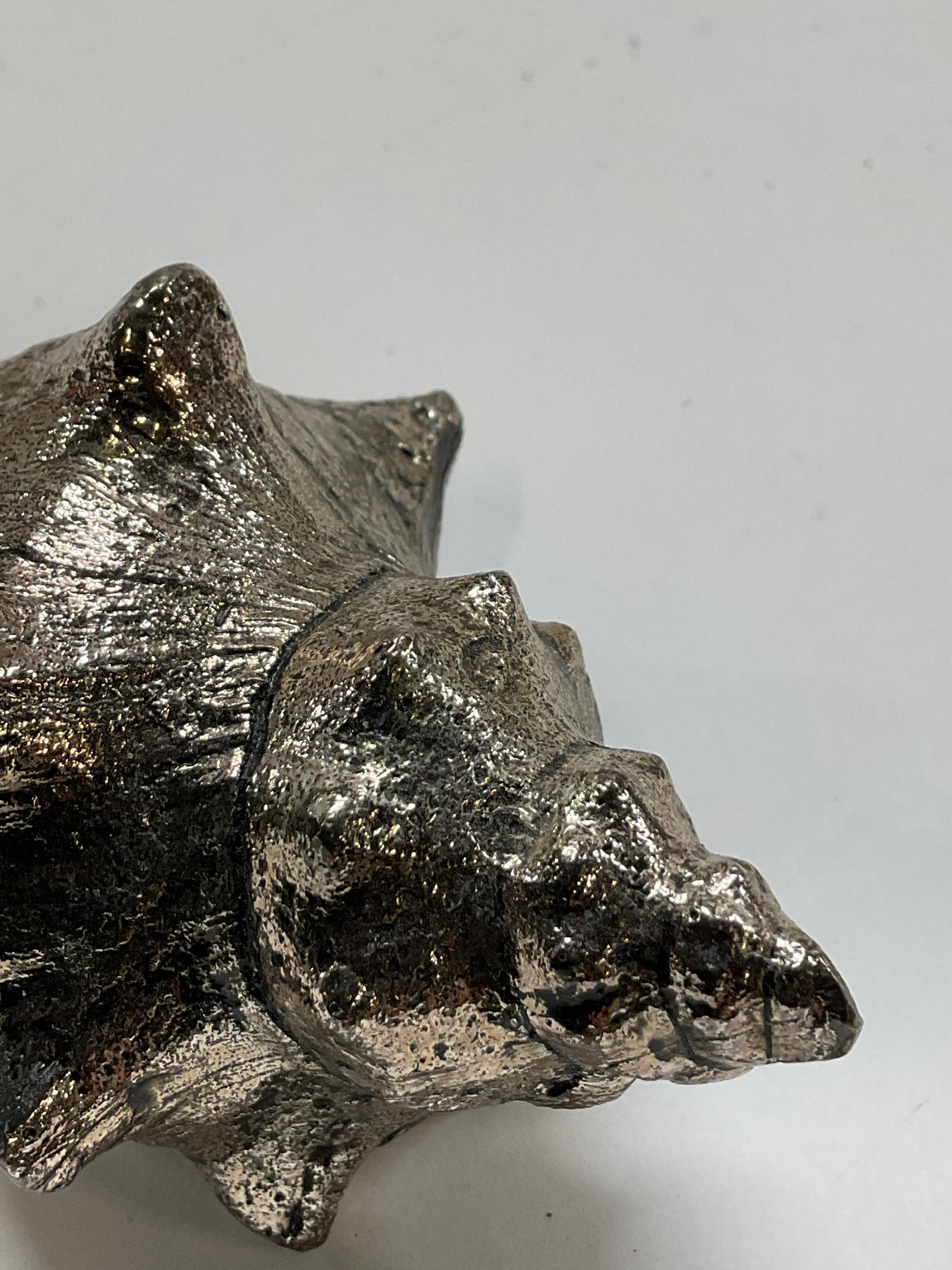 Silver Toned Decorative Conch Shell - 5