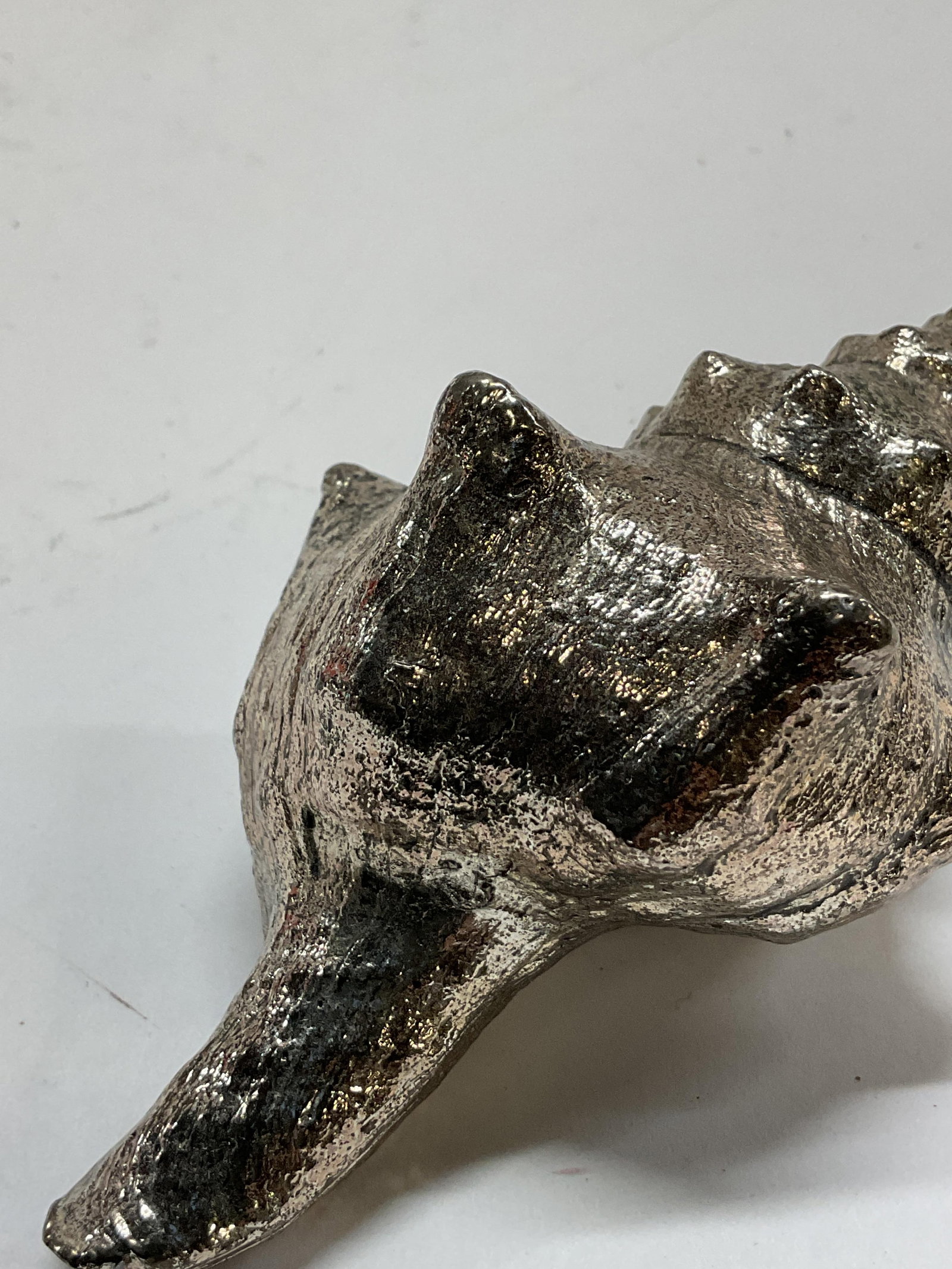 Silver Toned Decorative Conch Shell - 6