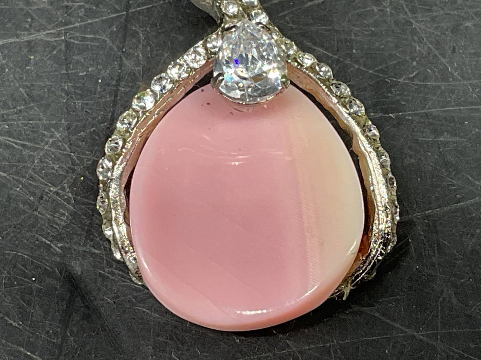 Signed Siman Tu Pink Conch Shell Earrings - 4